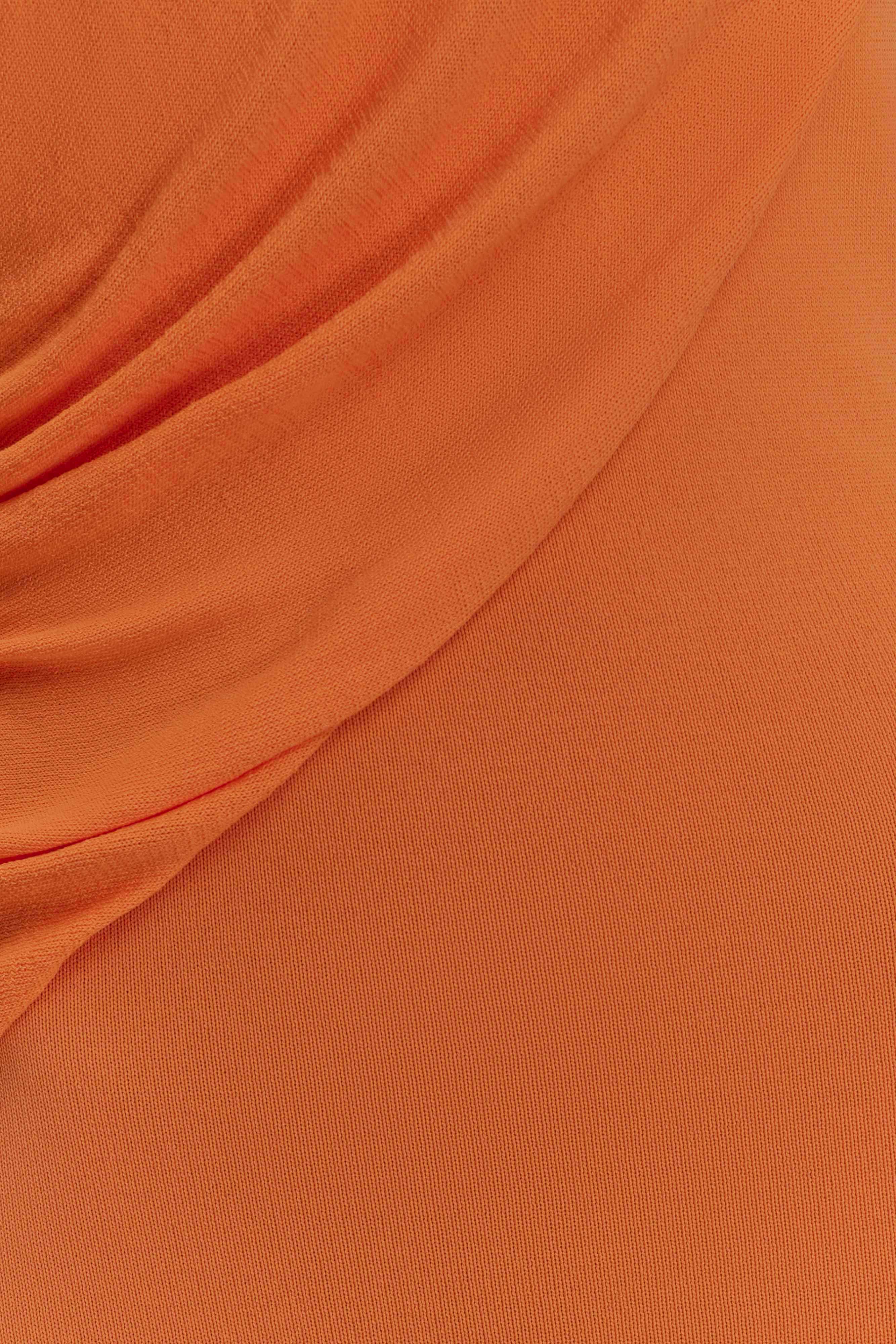 Elma Halter Knit Maxi Dress - Orange - Image 5
