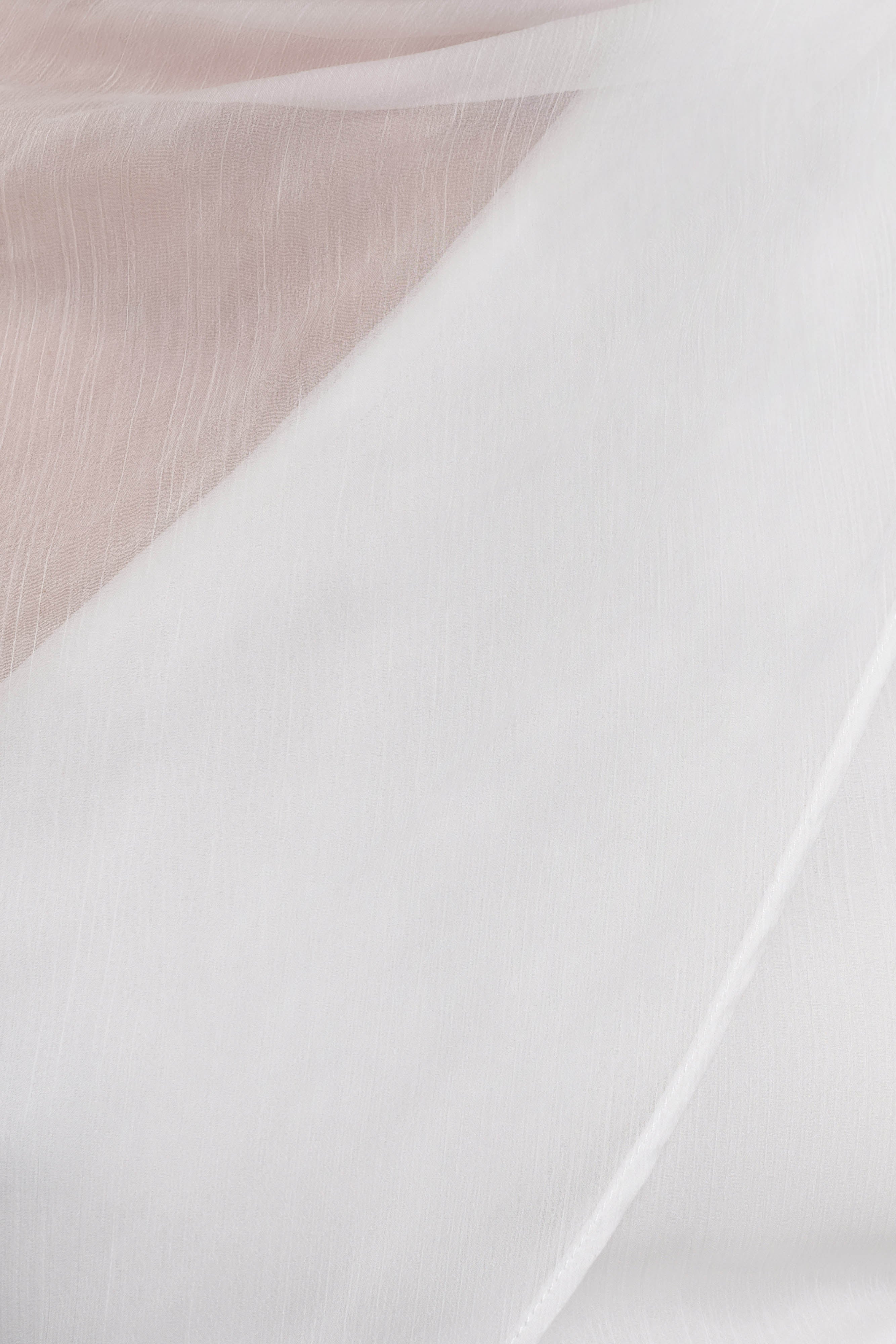 Ida Sheer Asymmetrical Long Sleeve Cape - White - Image 7