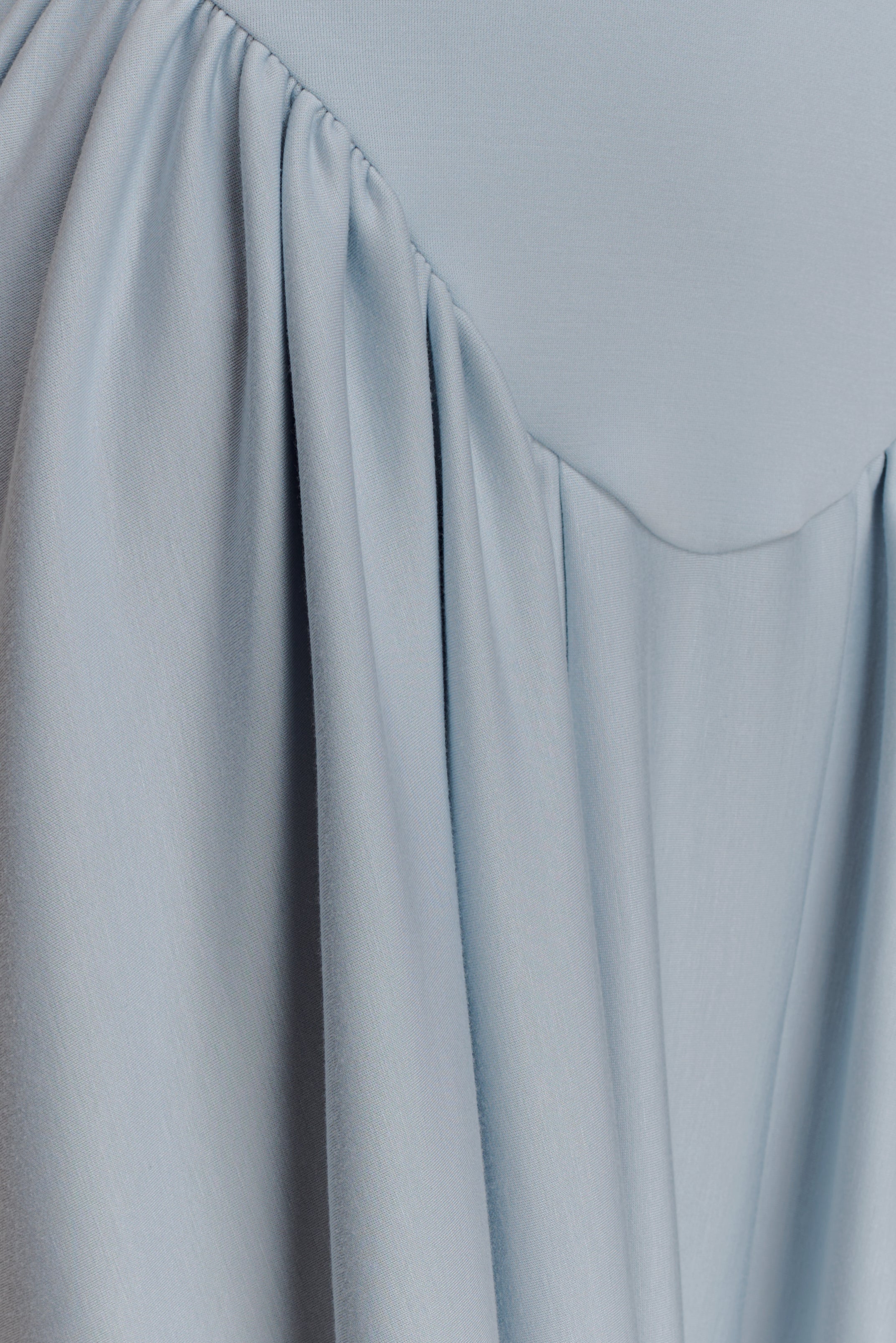 Angelina Scuba Halter Midi Dress - Pale Blue - Image 6