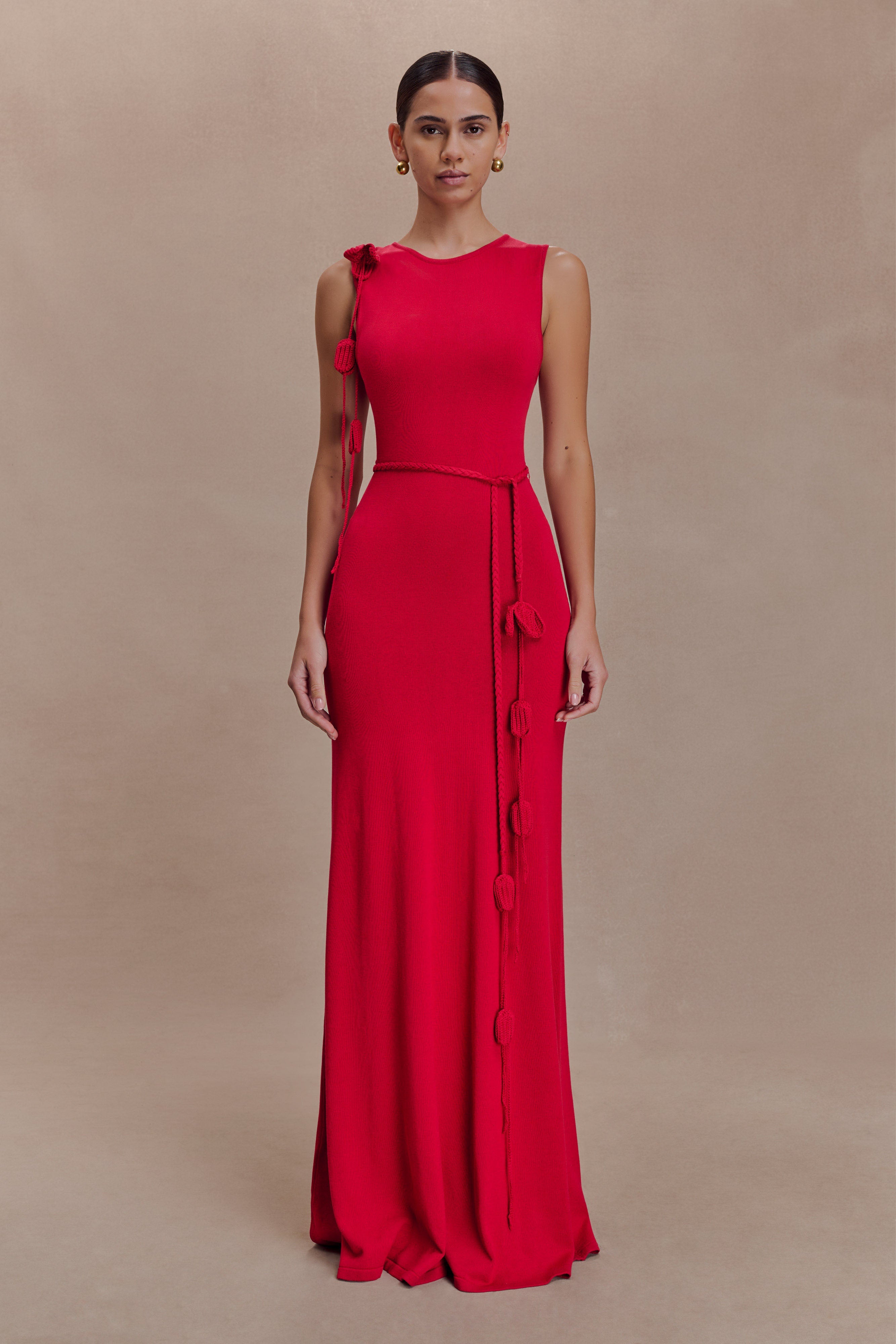 Monay Tulip Maxi Dress - Raspberry - Image 5