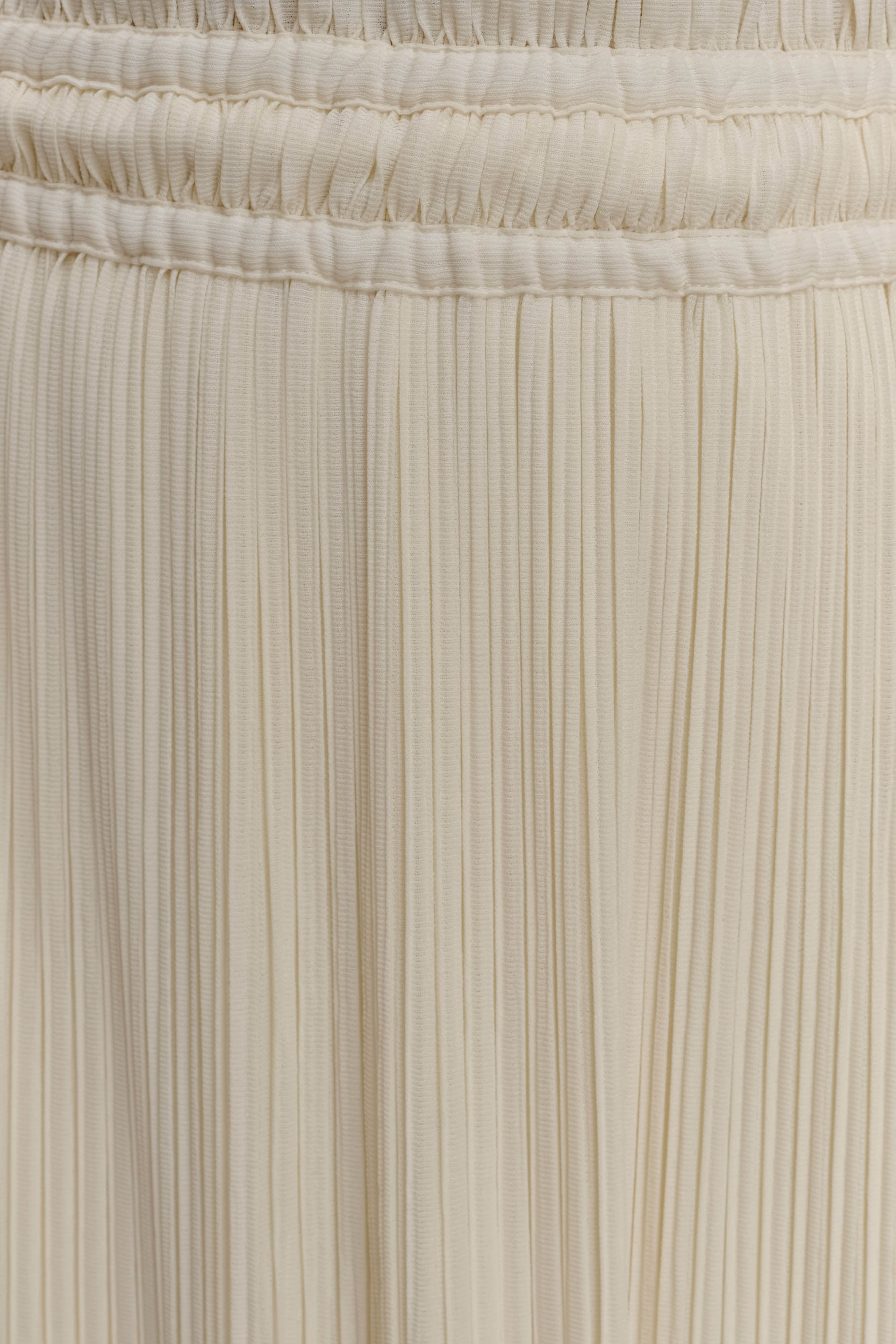 Amaris Gathered Plisse Maxi Skirt - Lemon - Image 6