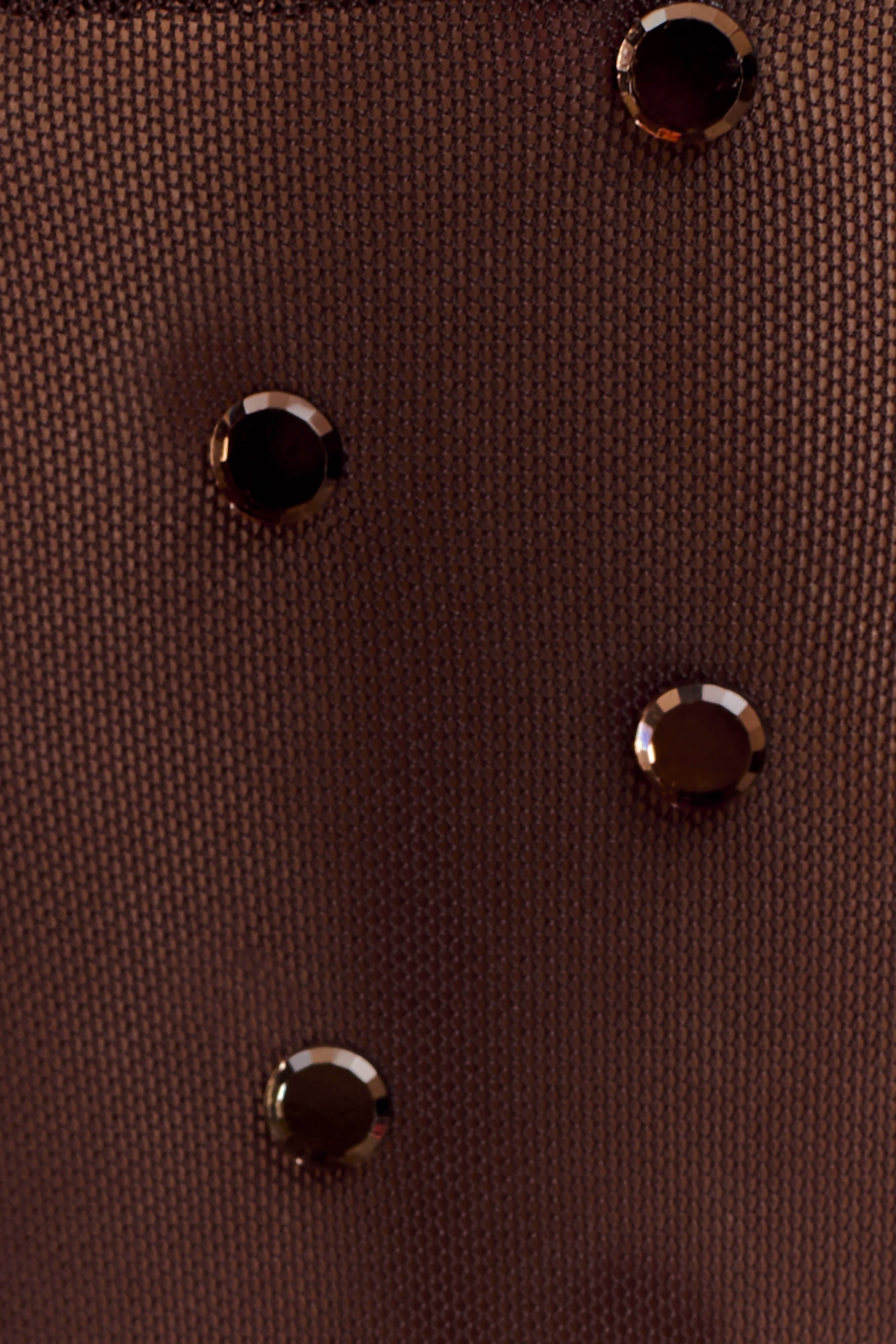 Jackie Longline Diamante Top - Chocolate - Image 9