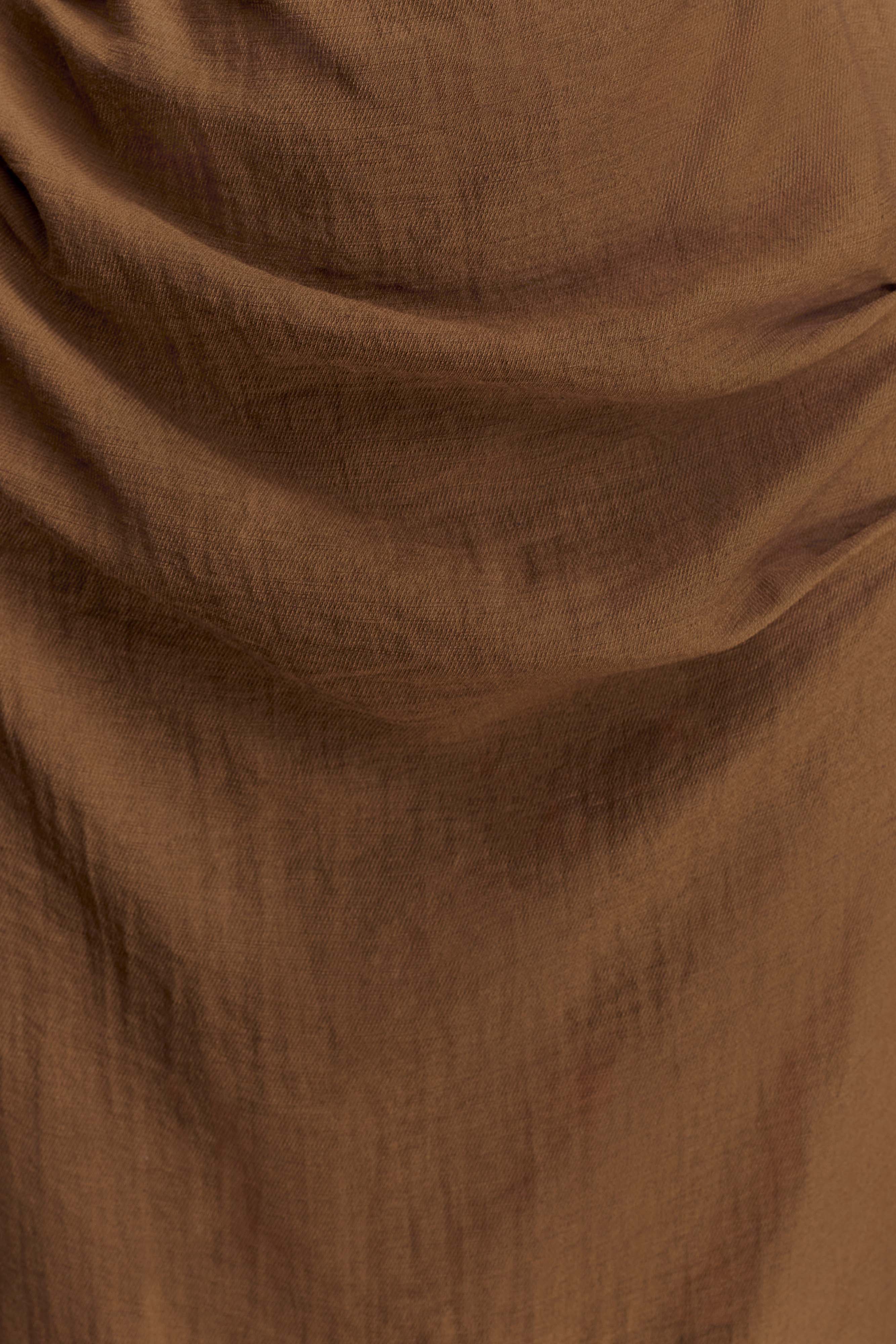 Cecilie Cut Out Shirt Midi Dress - Dark Chocolate - Image 7