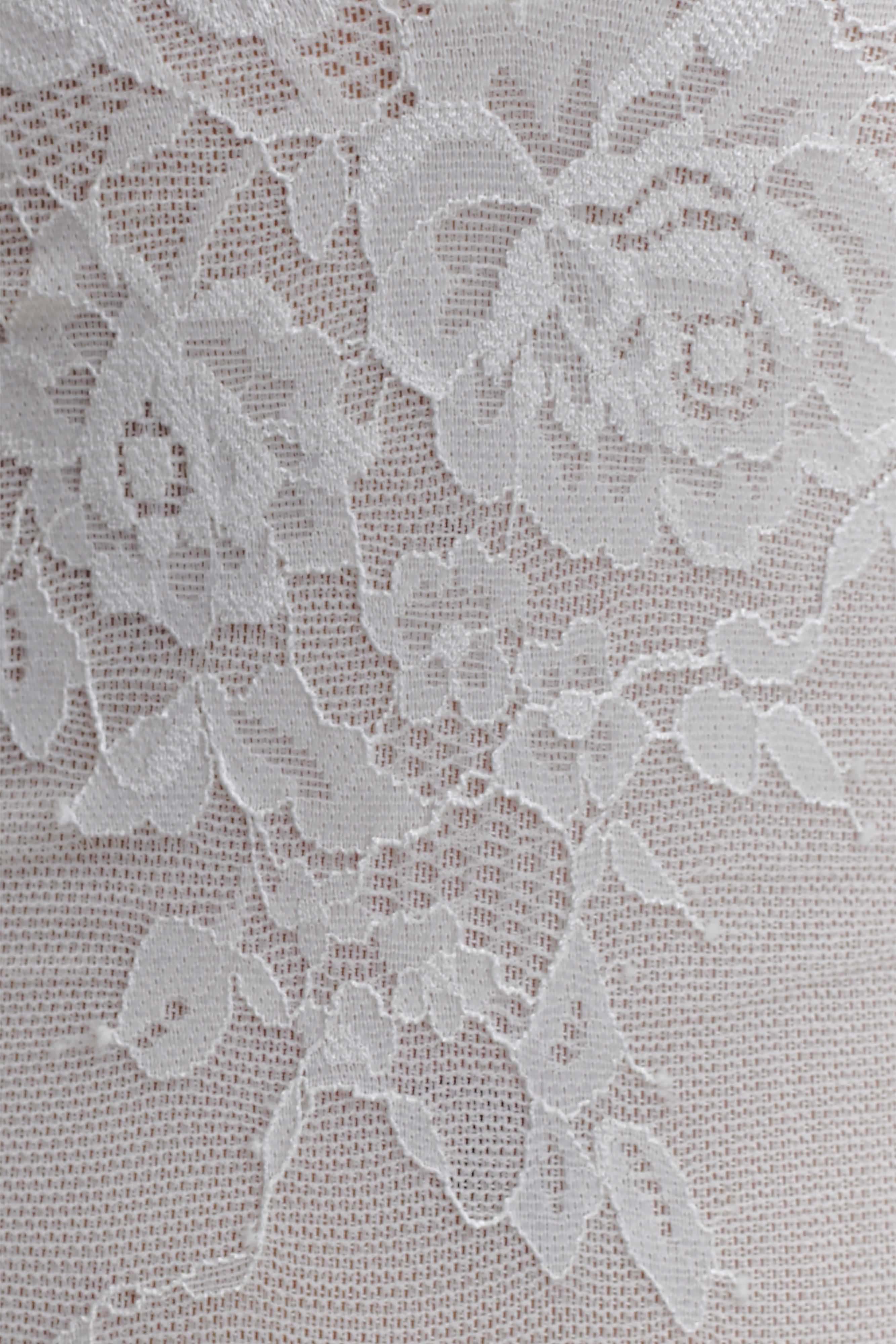 Jasper Sheer Plunge Lace Bodysuit - Ivory - Image 6