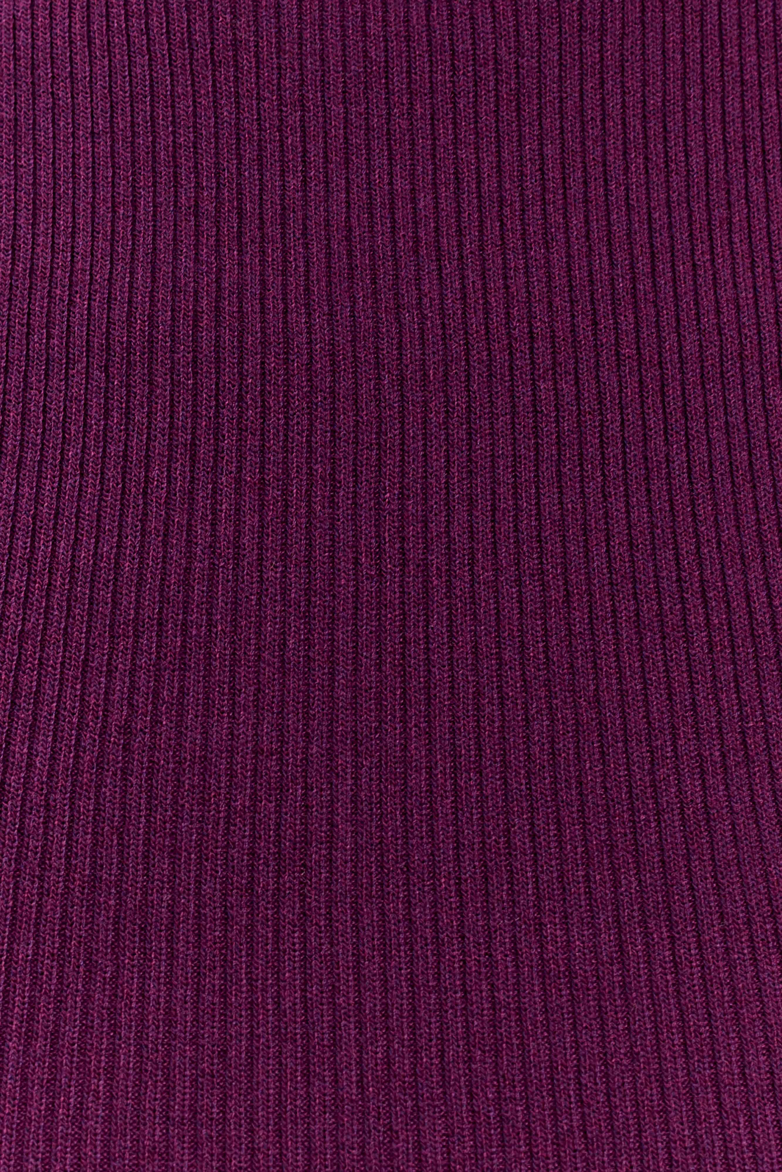 Diya Ribbed Sleeveless Top With Wire Hem - Plum - Image 7