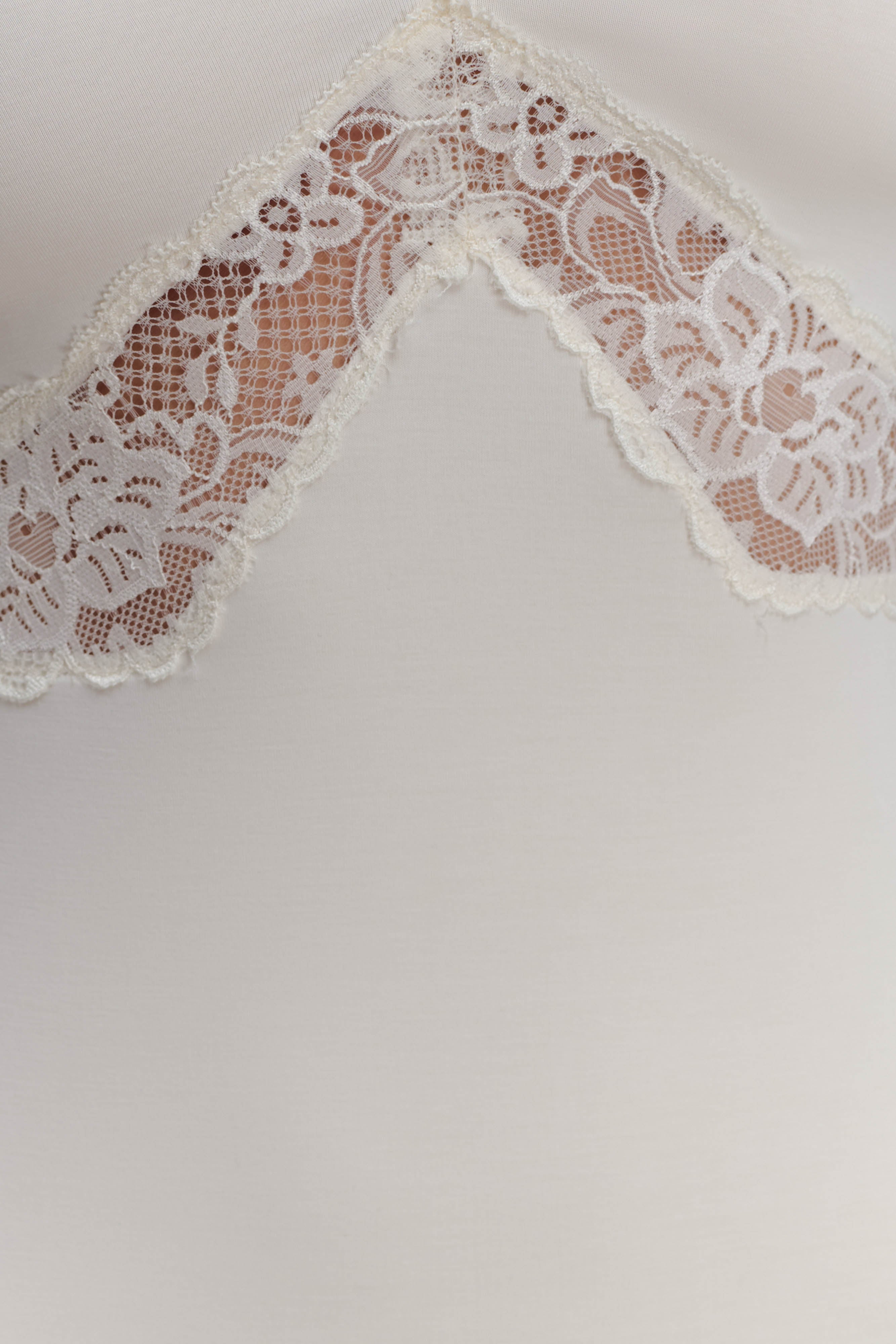 Electra Slinky Lace Mini Dress - Ivory - Image 6