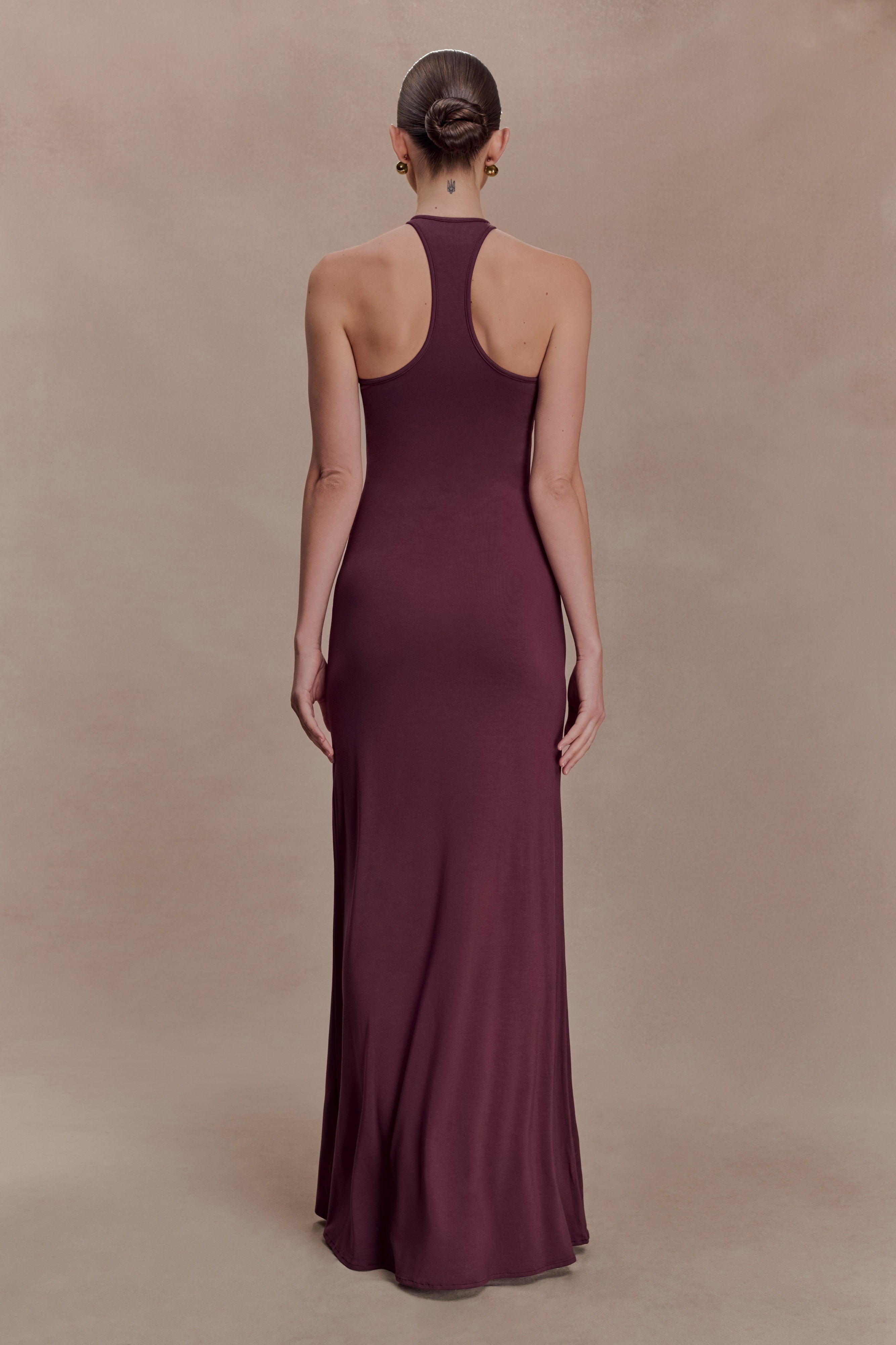 Alternative view of Ramona Modal Maxi Dress With Hardware - Mahogany