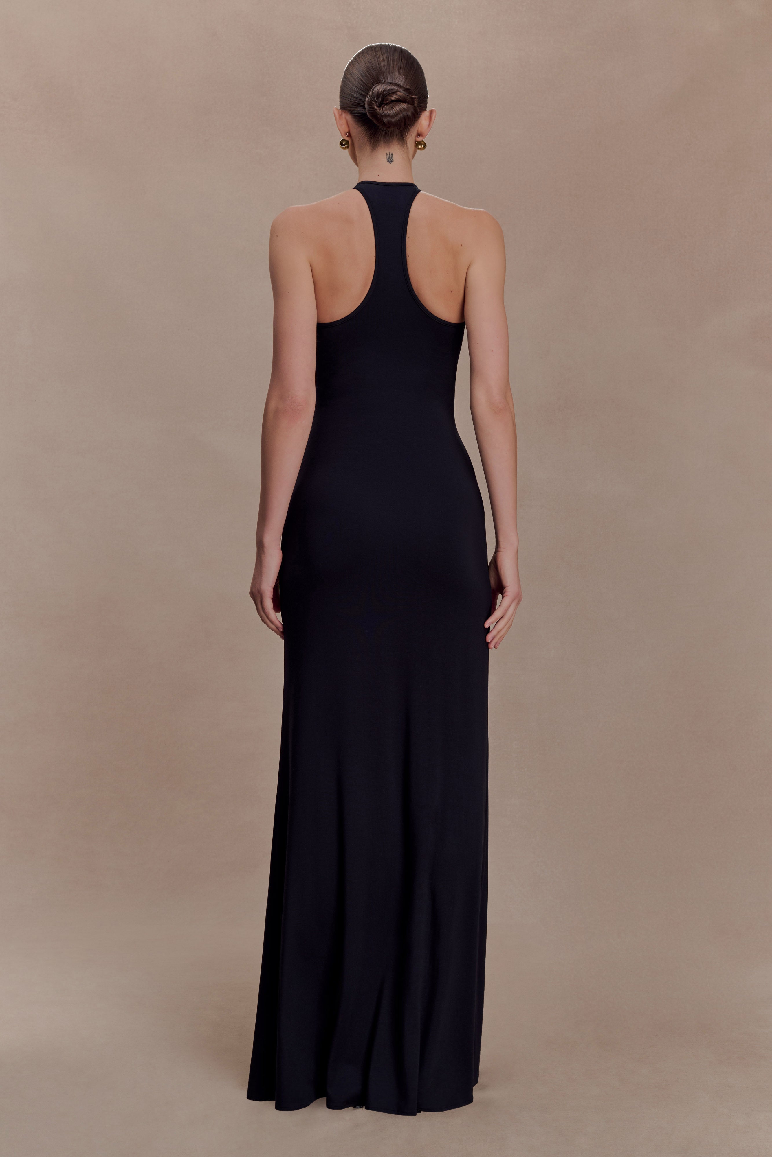 Alternative view of Ramona Modal Maxi Dress With Hardware - Black