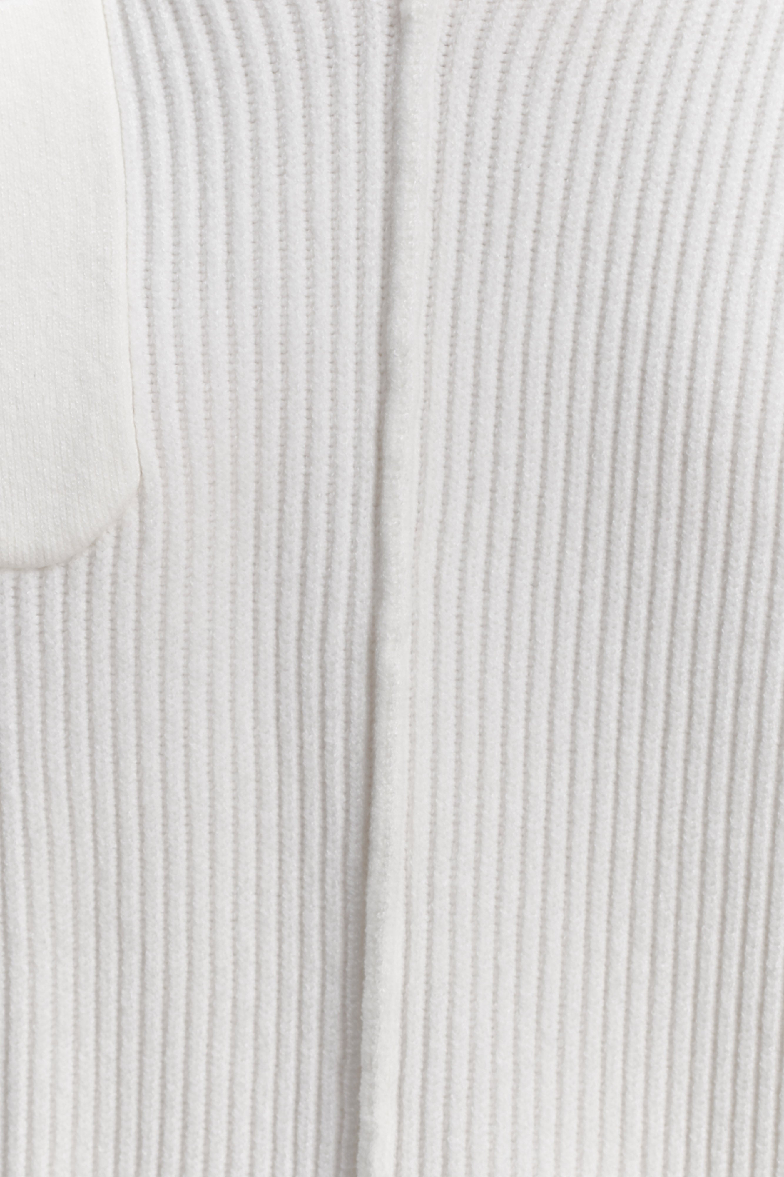 Bianka V Neck Knit Jumper - Off White - Image 7