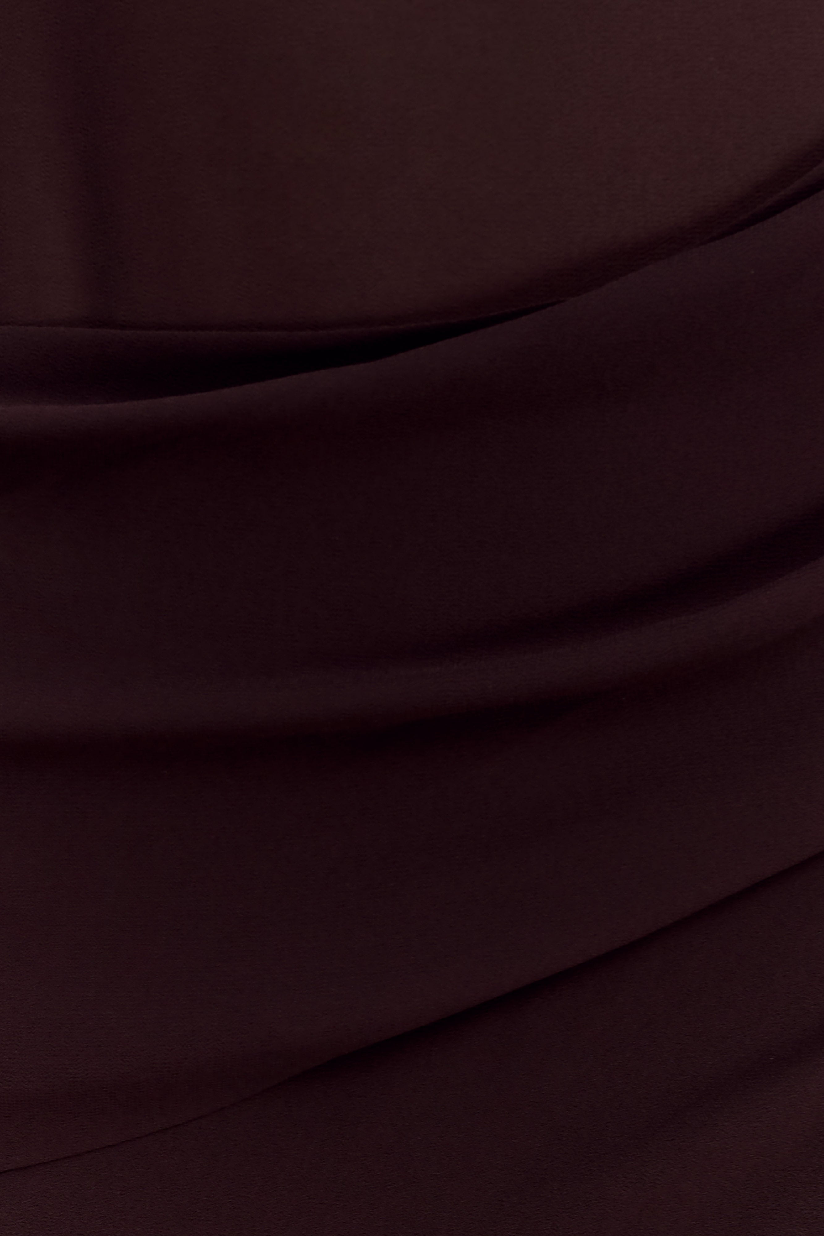 Kirsten Off Shoulder Chiffon Maxi Dress - Cacao Brown - Image 5