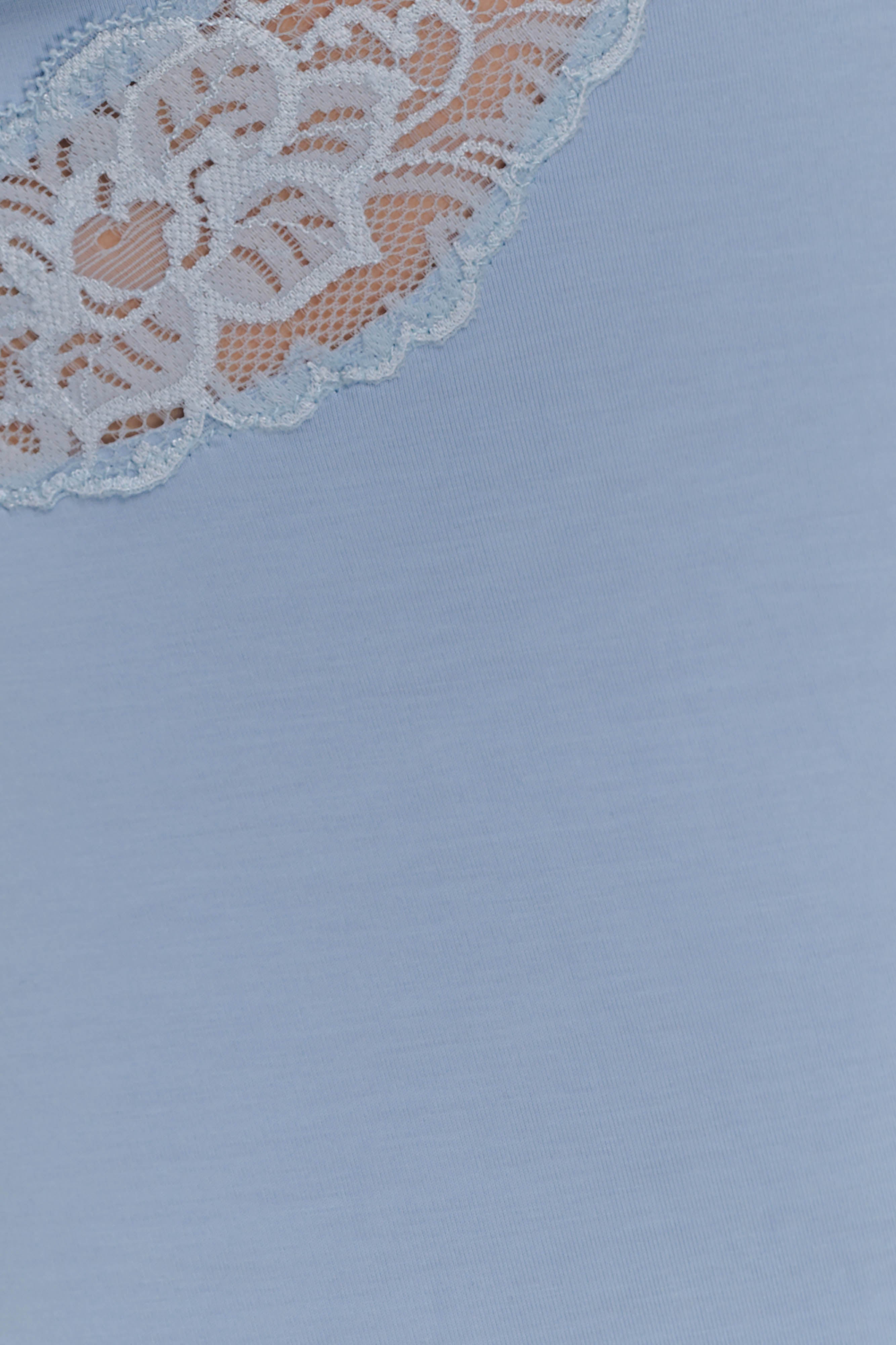 Electra Slinky Lace Mini Dress - Pale Blue - Image 5