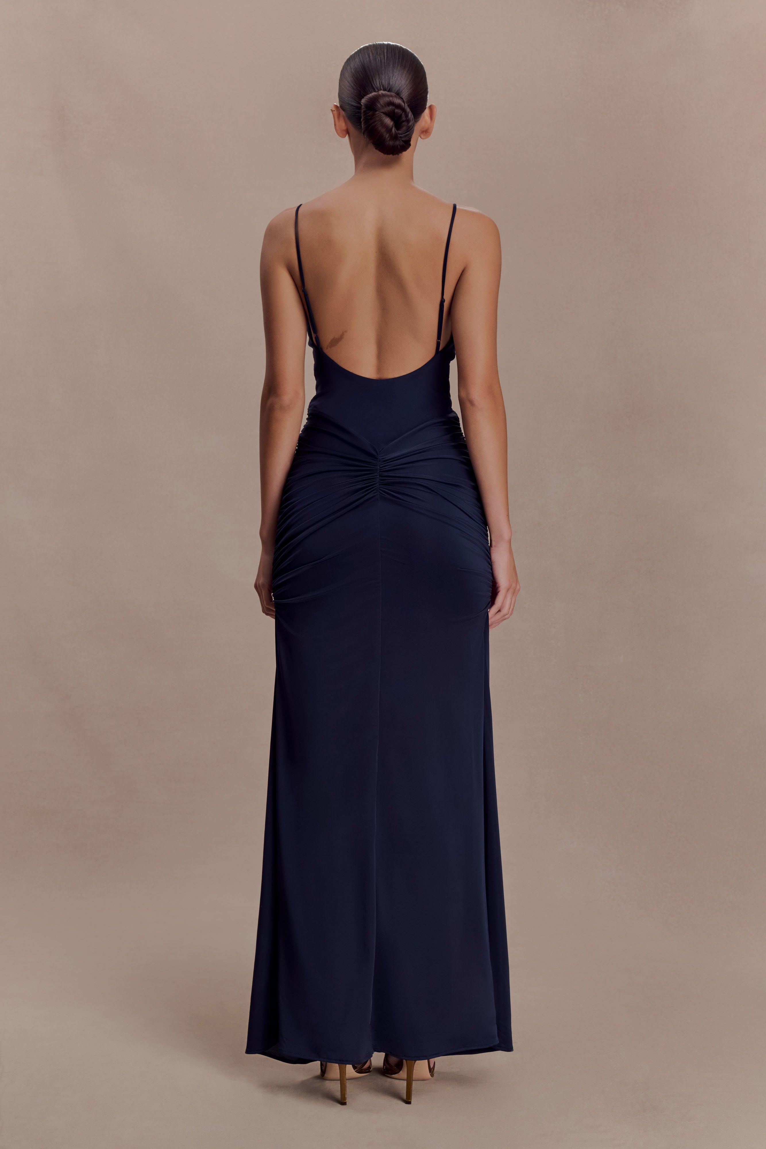 Alternative view of Roisin Slinky Maxi Dress - Navy