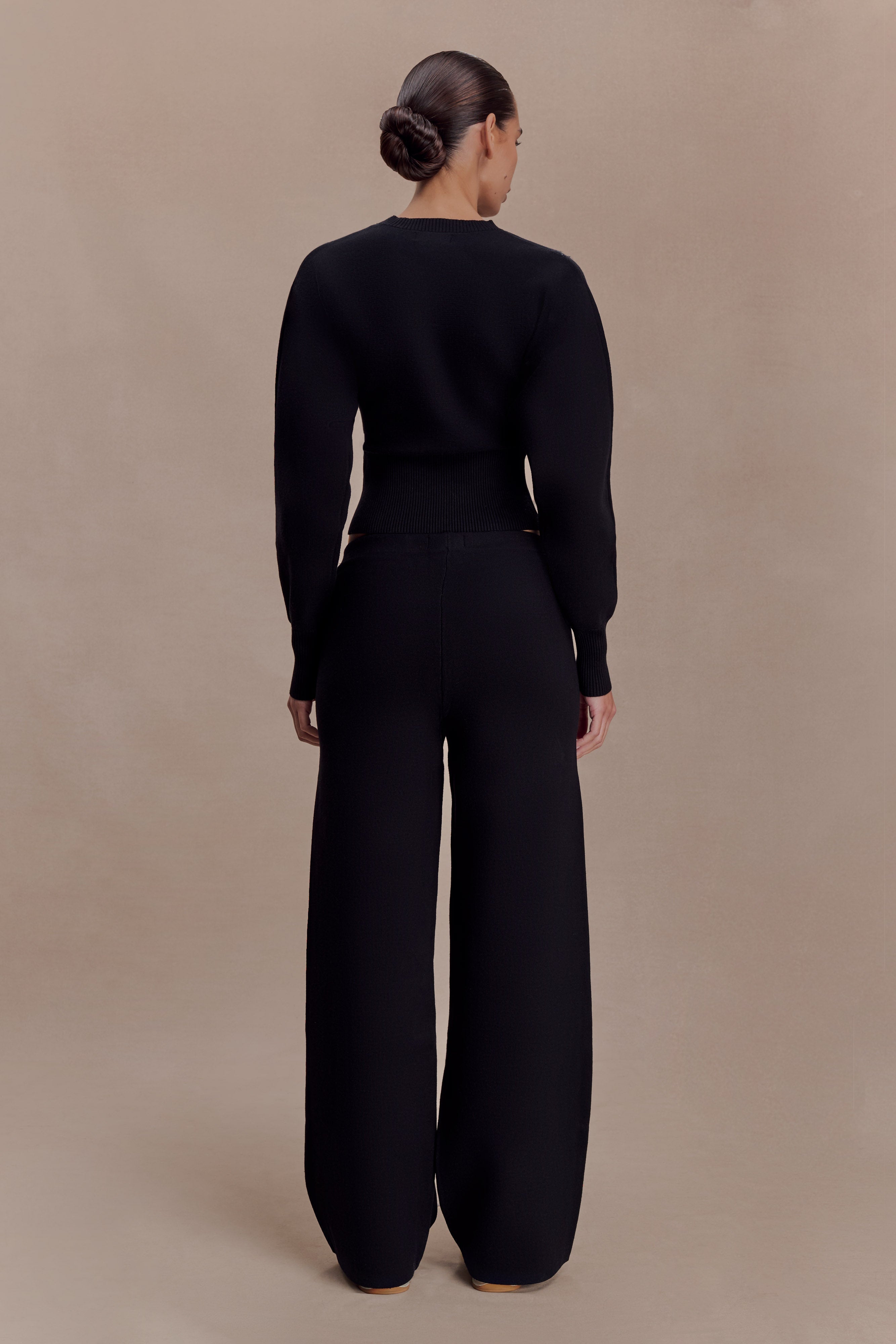 Alternative view of Kerrymae Straight Leg Knit Pants - Black