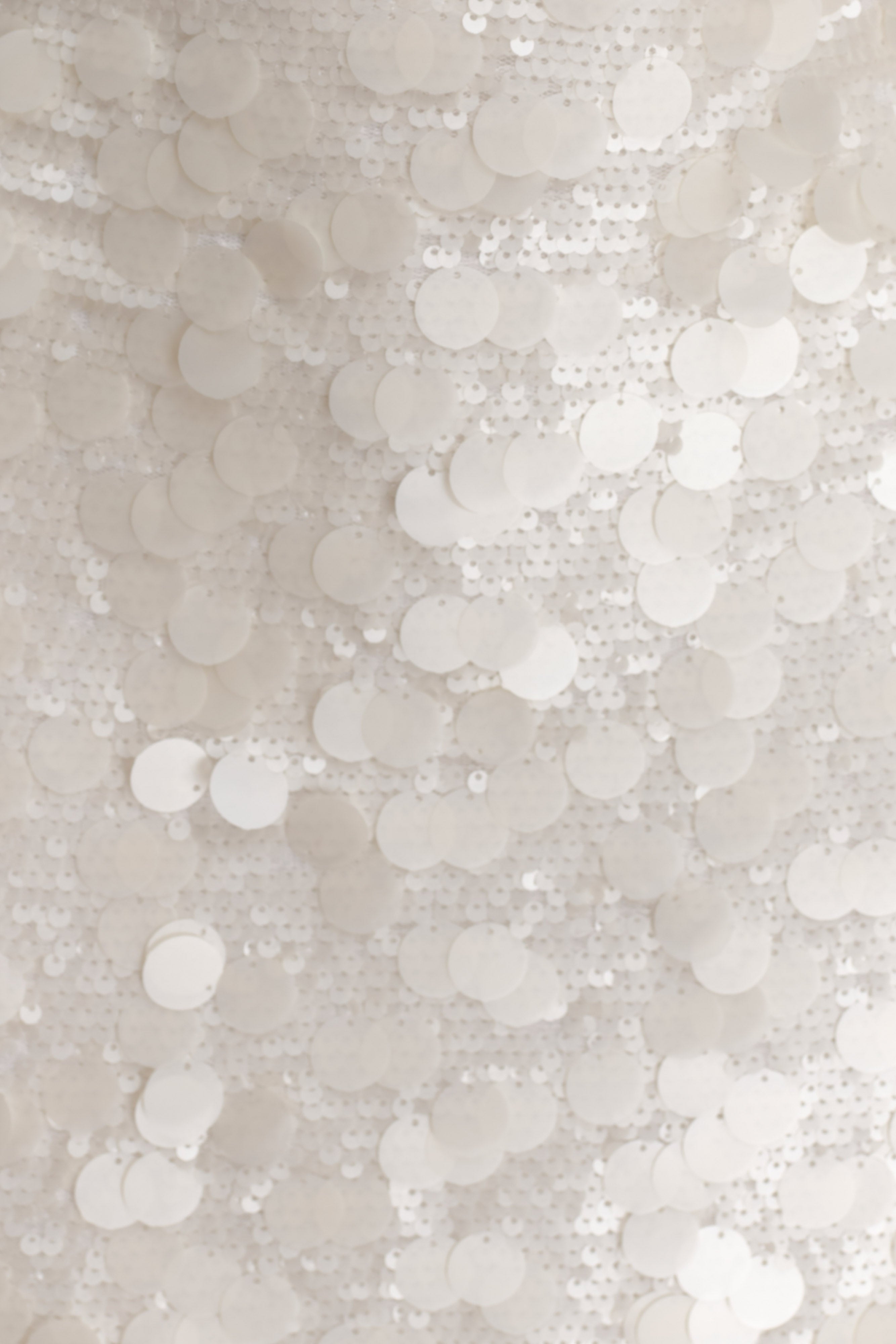 Caralee Sequin Halter Mini Dress - Ivory - Image 7