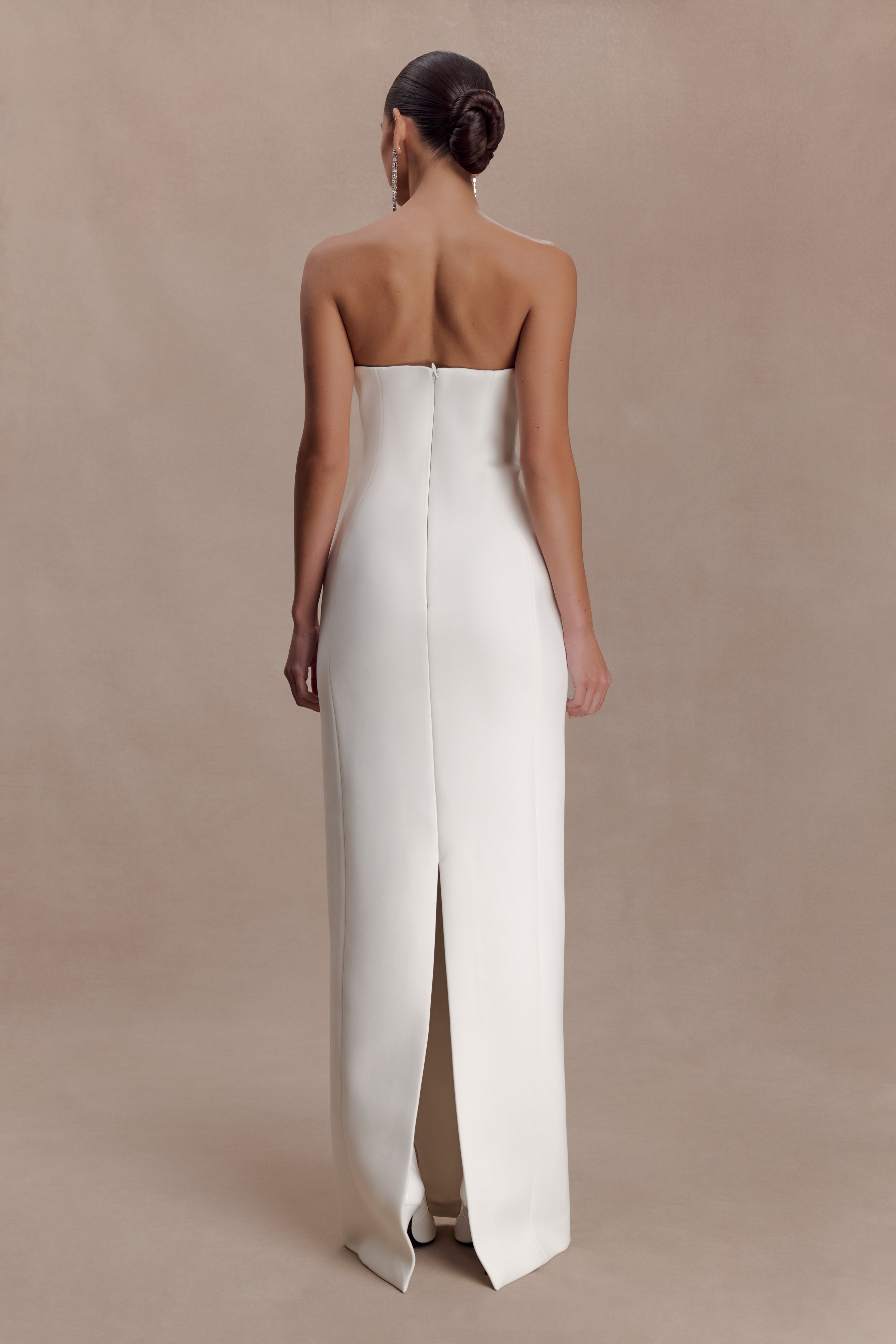 Alternative view of Hilda Embellished Strapless Maxi Dress - White
