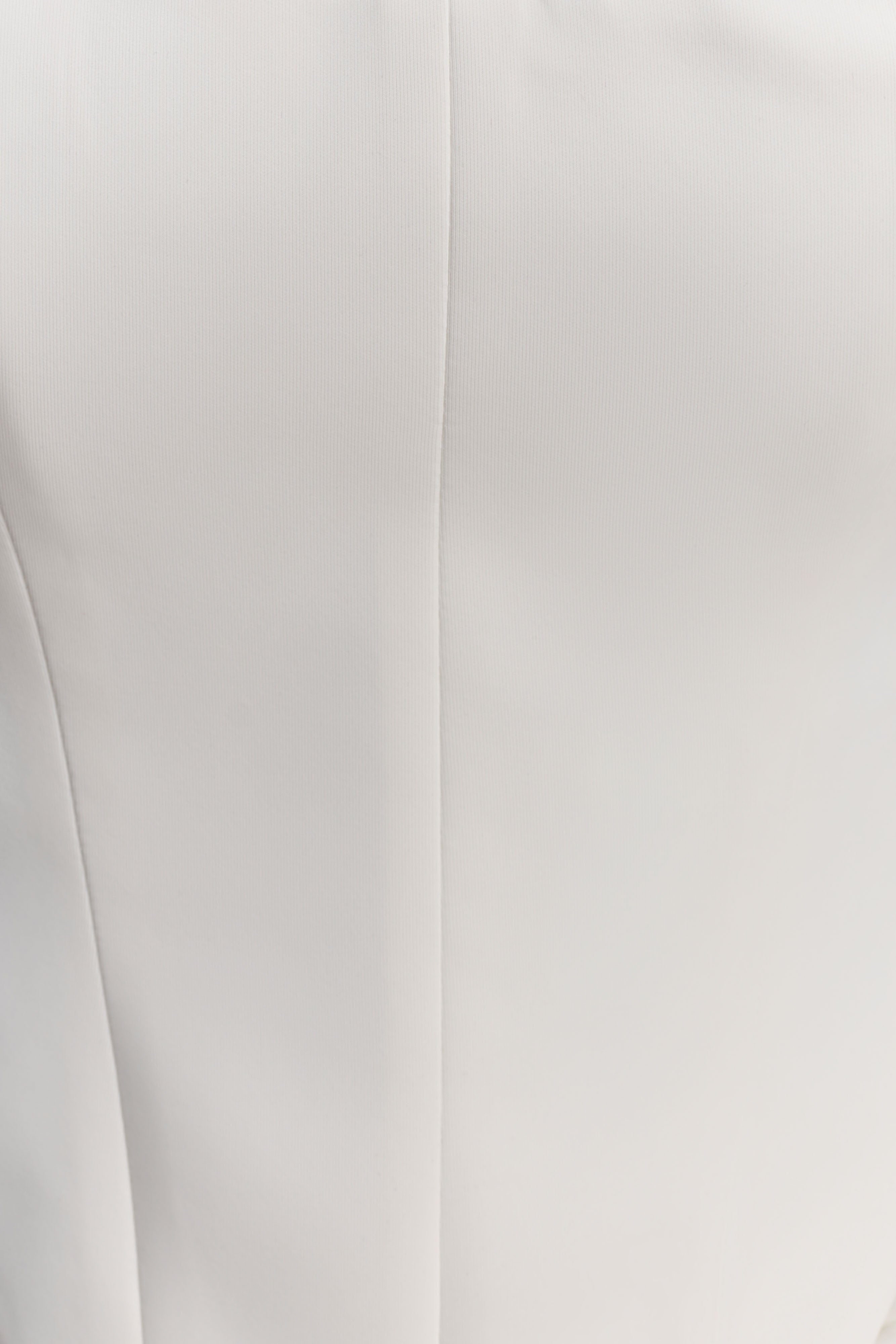 Karina Strapless Scuba Corset - White - Image 7