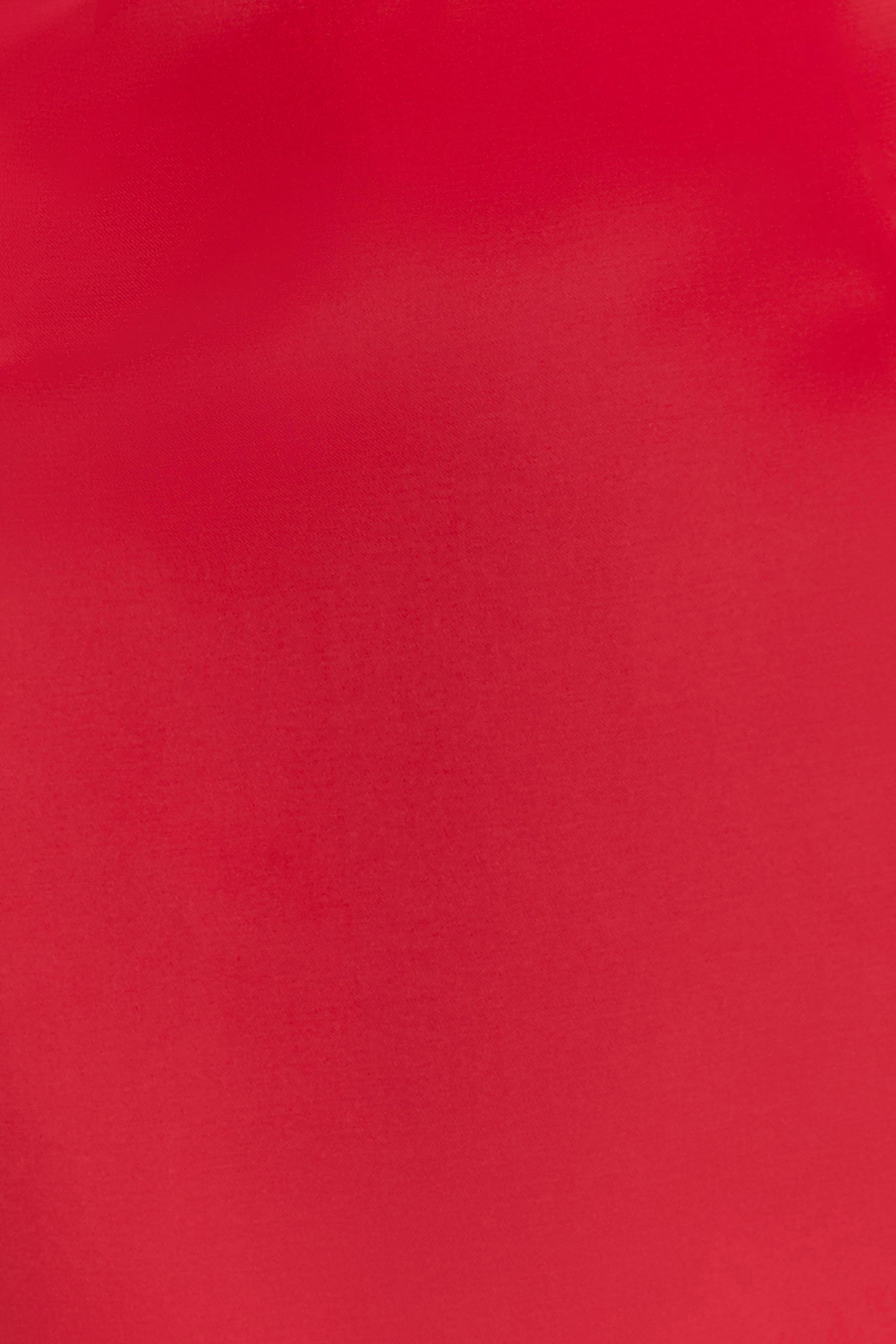 Ophelia Peplum Satin Maxi Dress - Red - Image 8