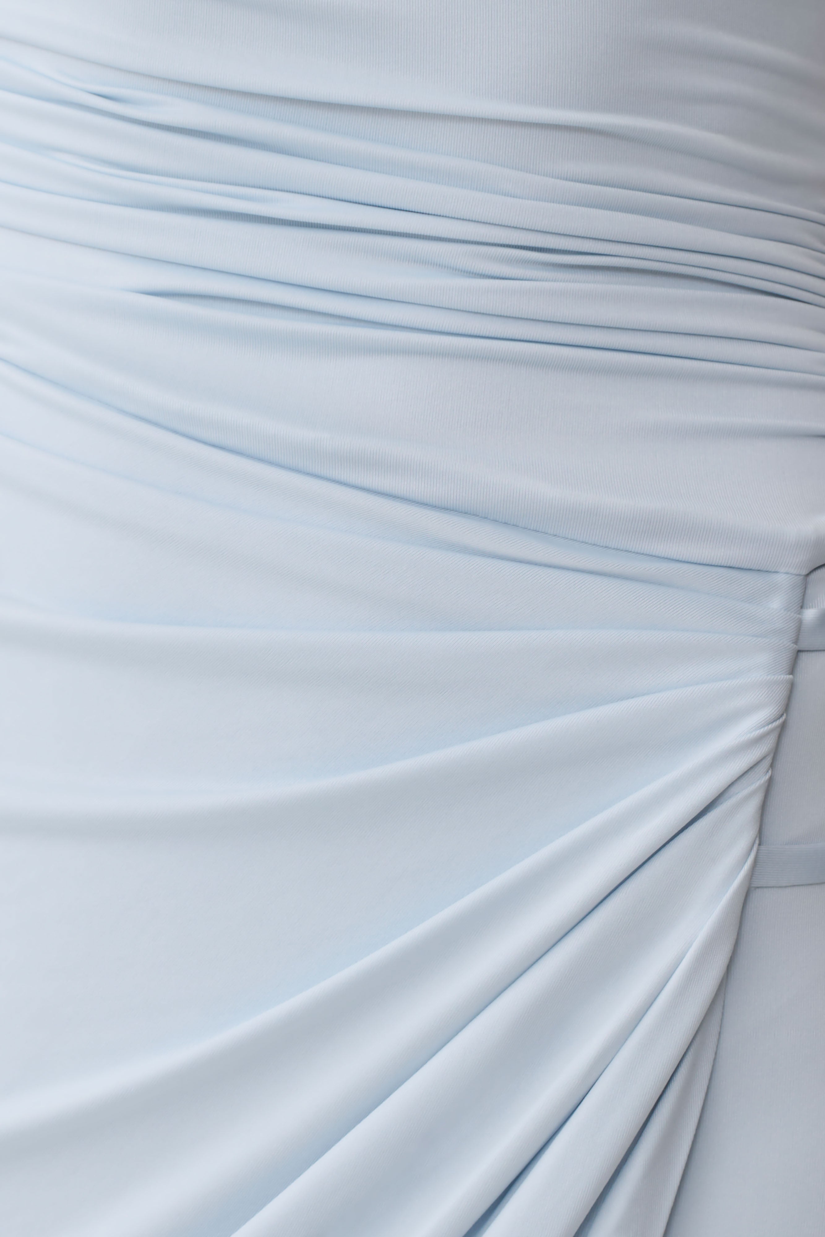 Alyn Off Shoulder Draped Maxi Dress - Pale Blue - Image 6