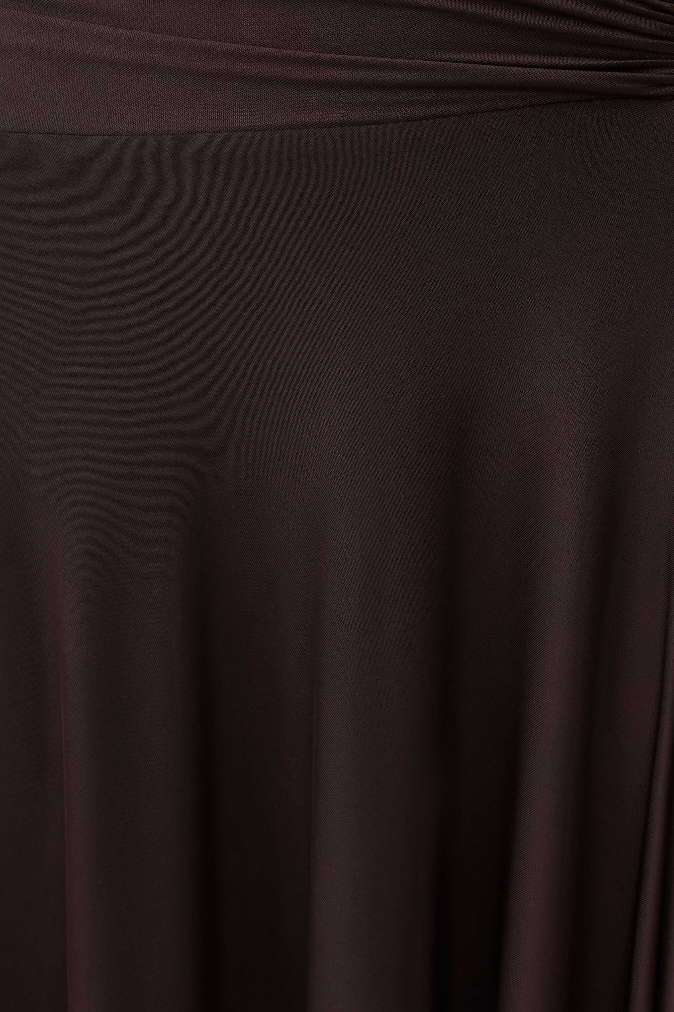 Luu Slinky Midi Skirt - Dark Chocolate - Image 8