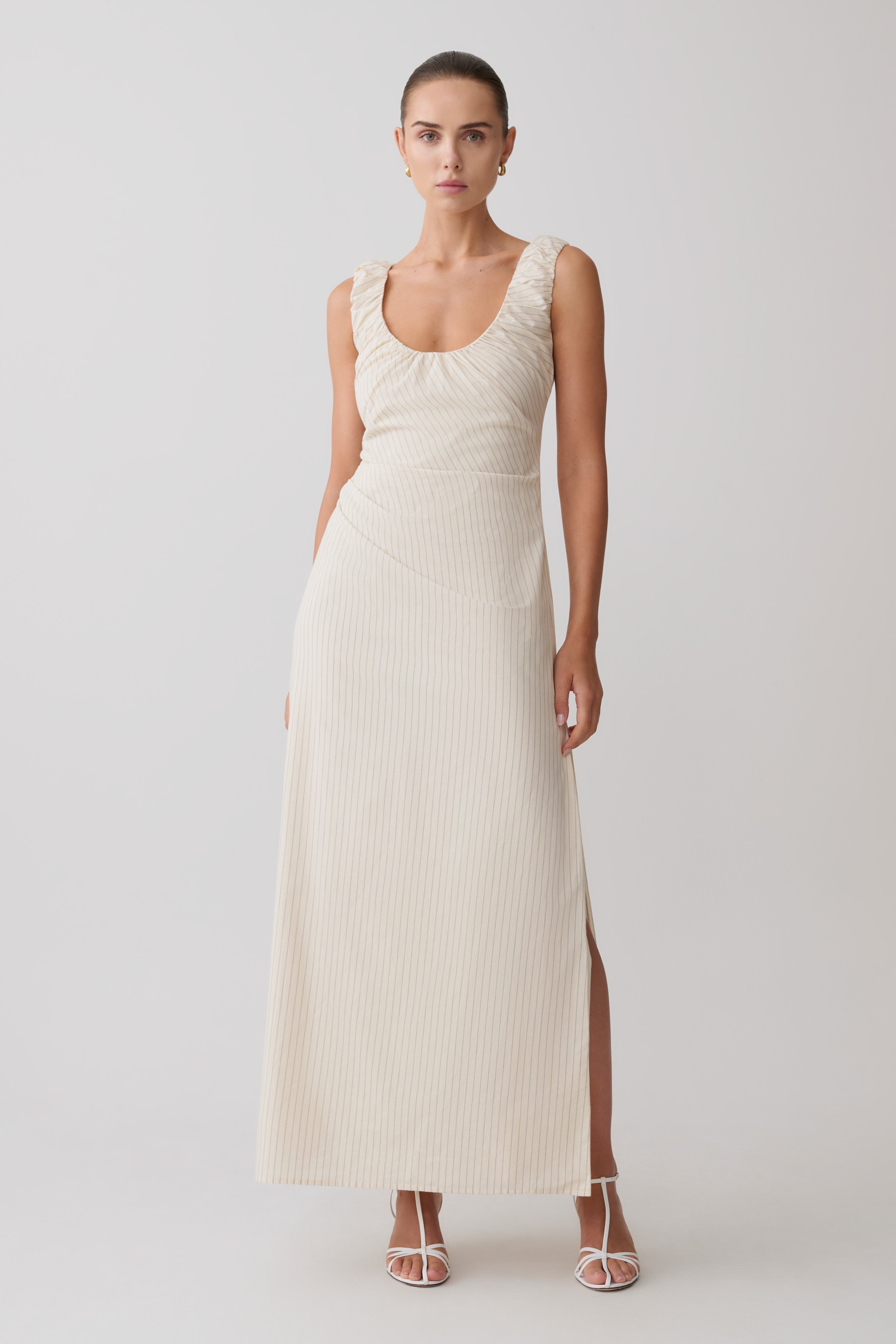 Anisa Scoop Neck Maxi Dress - Stripe - Image 5