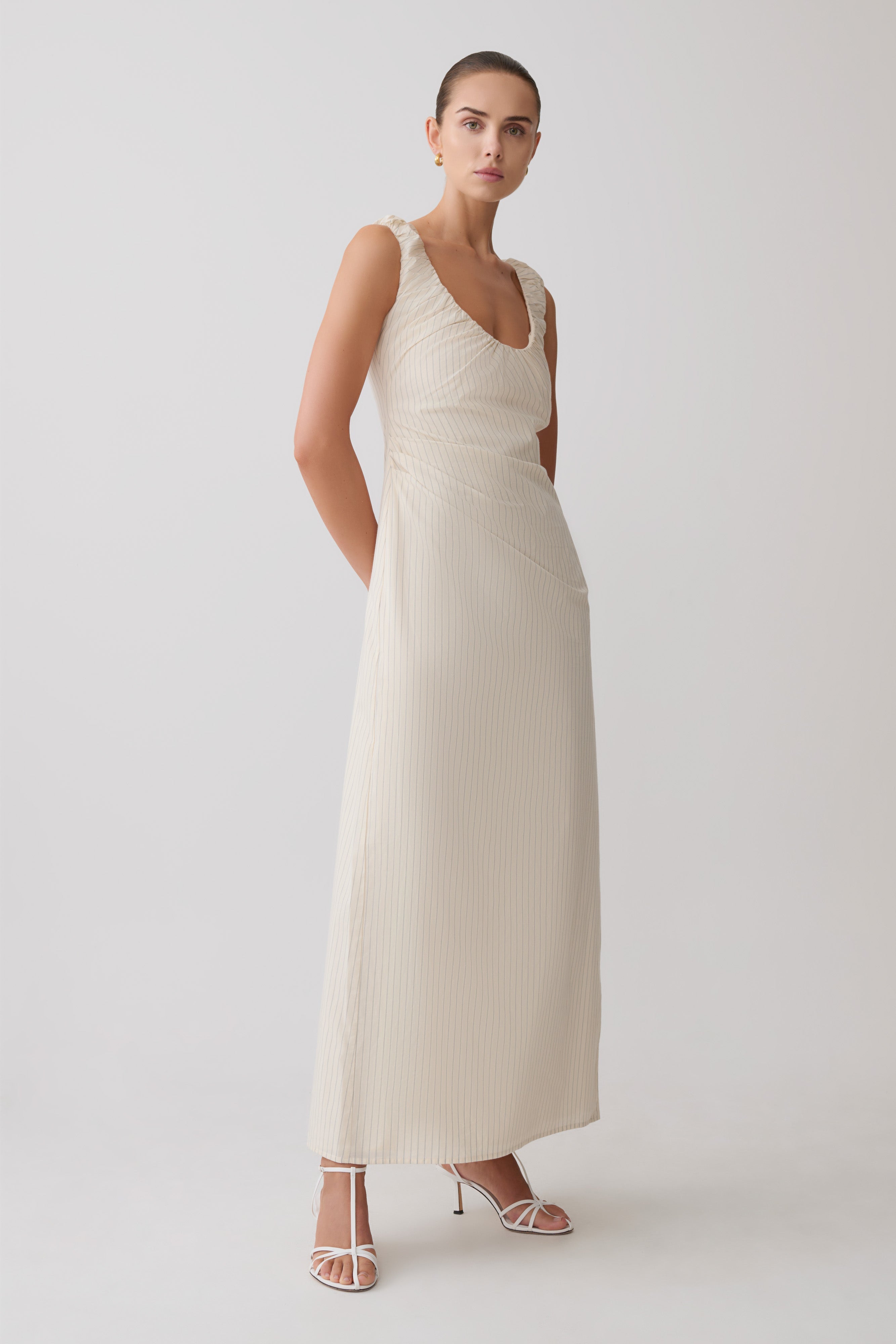 Anisa Scoop Neck Maxi Dress - Stripe - Image 4