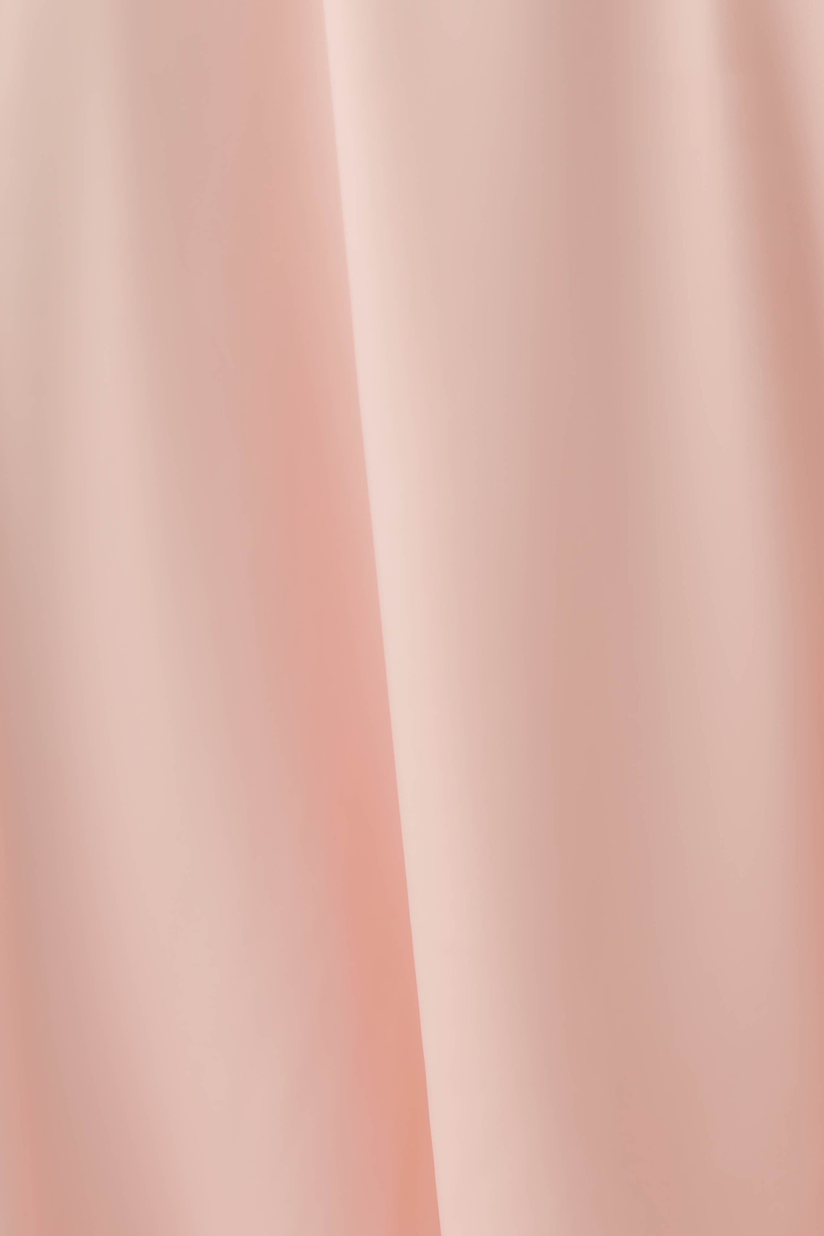 Cyra Plunge Satin Midi Dress - Peach - Image 6