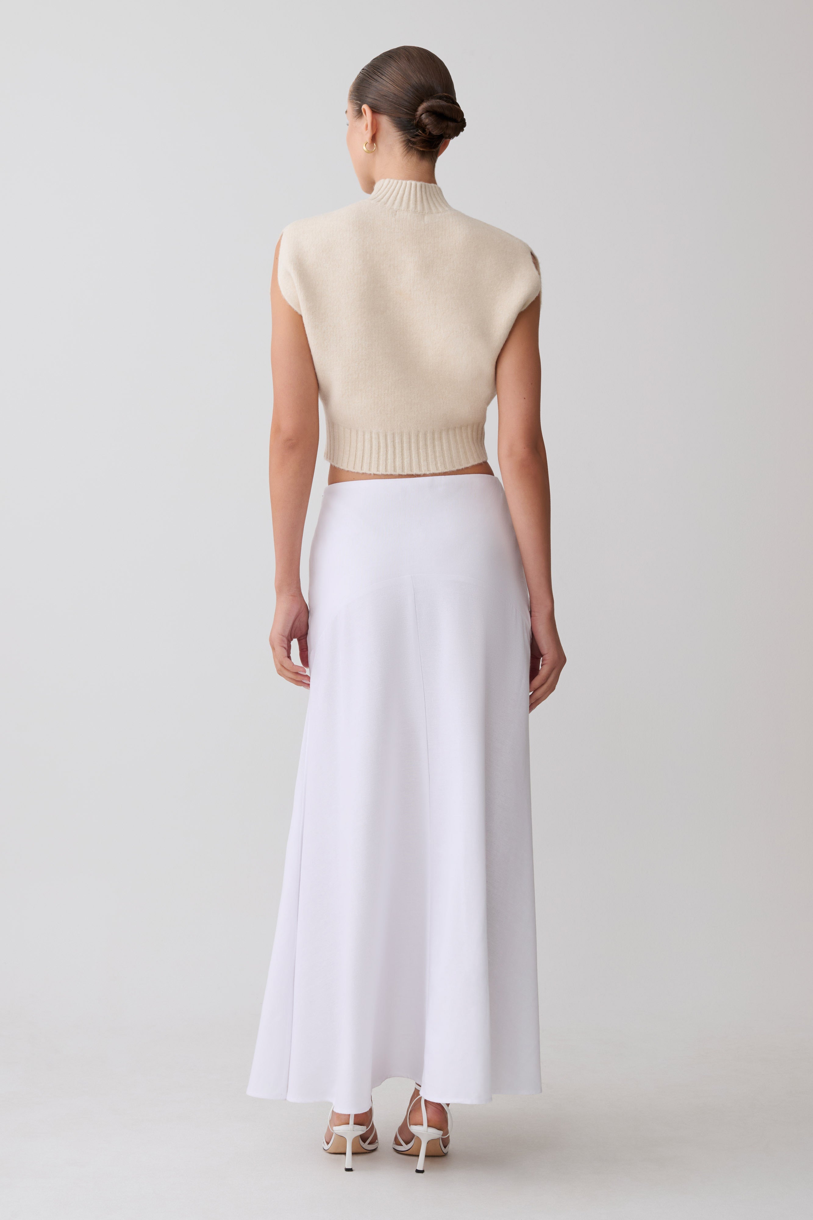 Niko Knit Oversized Top - Ivory - Image 10