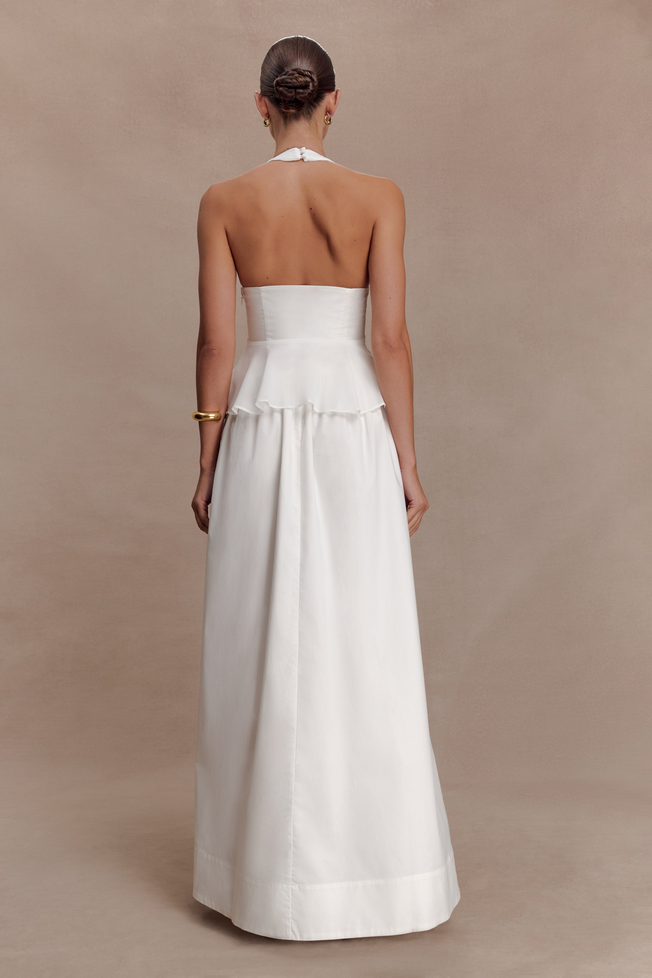 River Halter Neck Sleeveless Top - White - Image 5