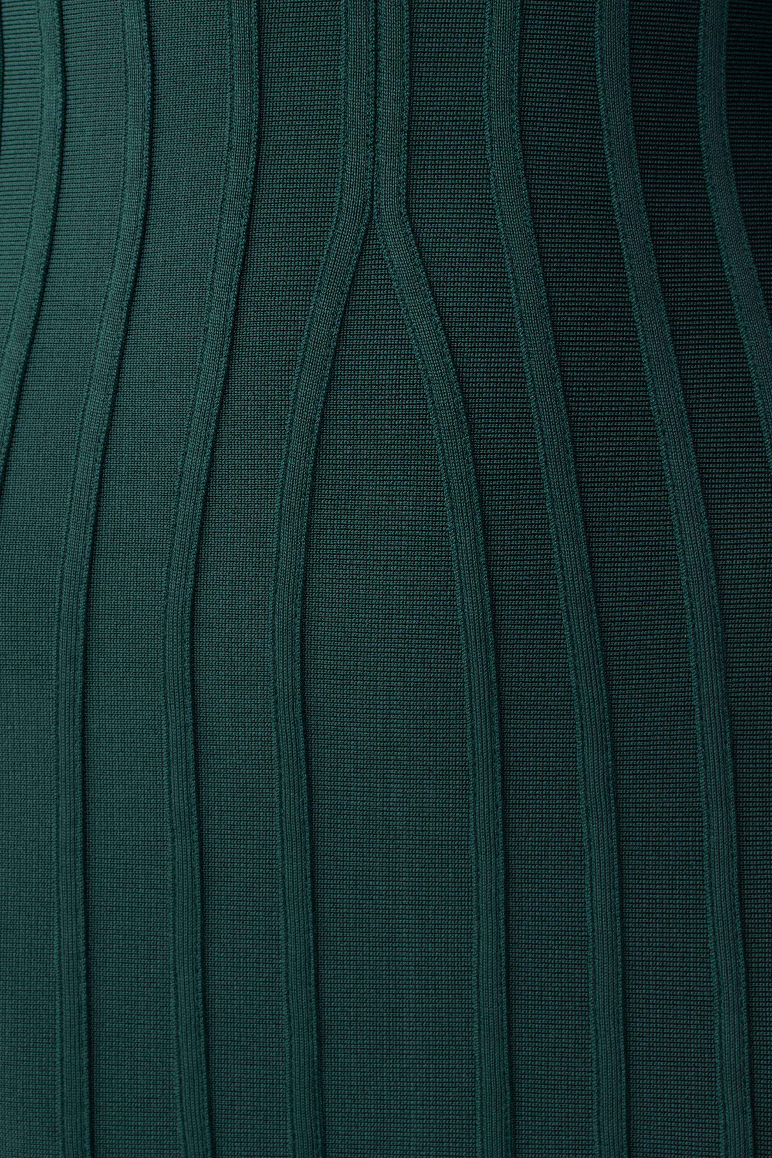 Gia Bandage Knit Midi Dress - Teal - Image 5