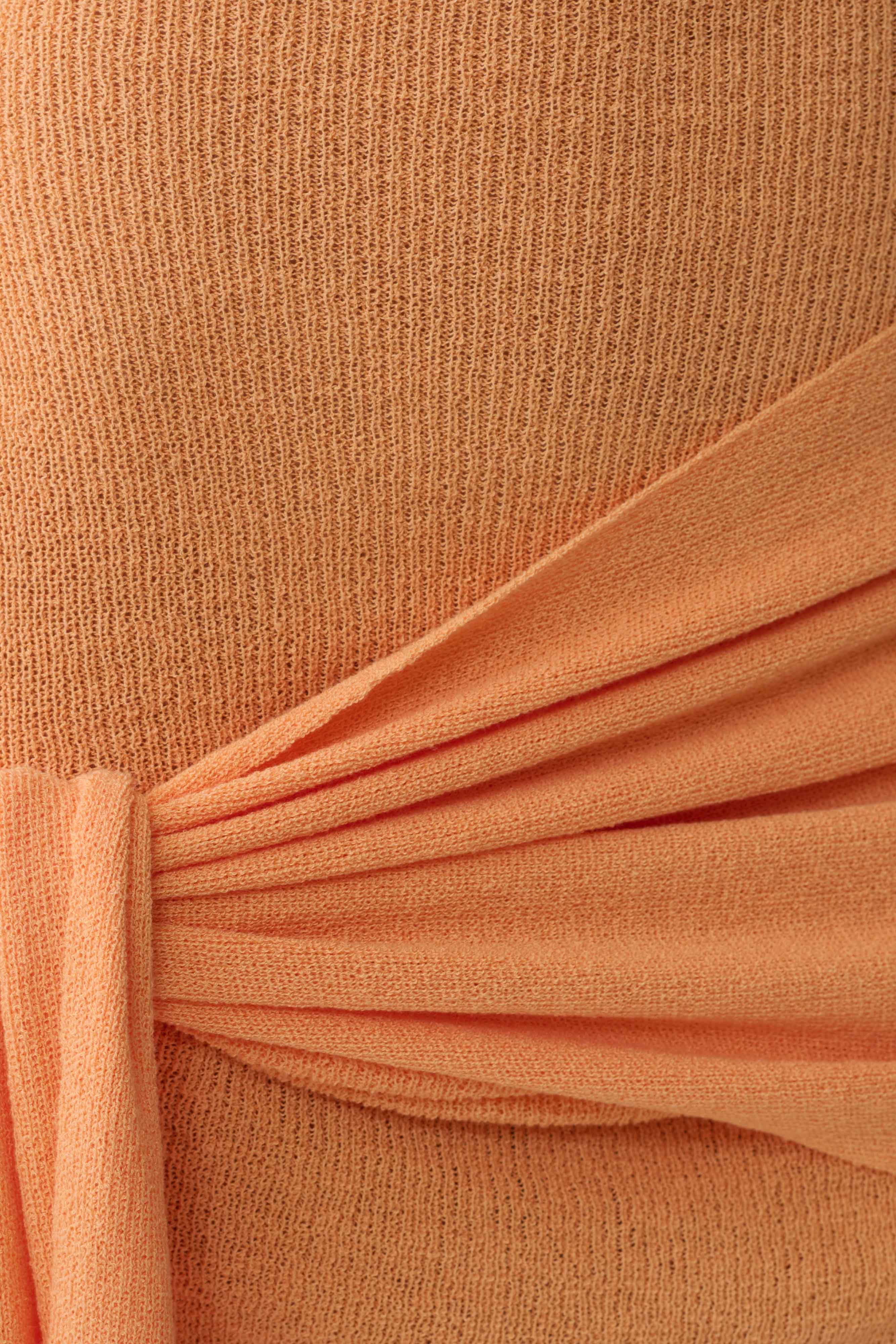 Lucien Cowl Neck Mini Dress - Apricot - Image 7