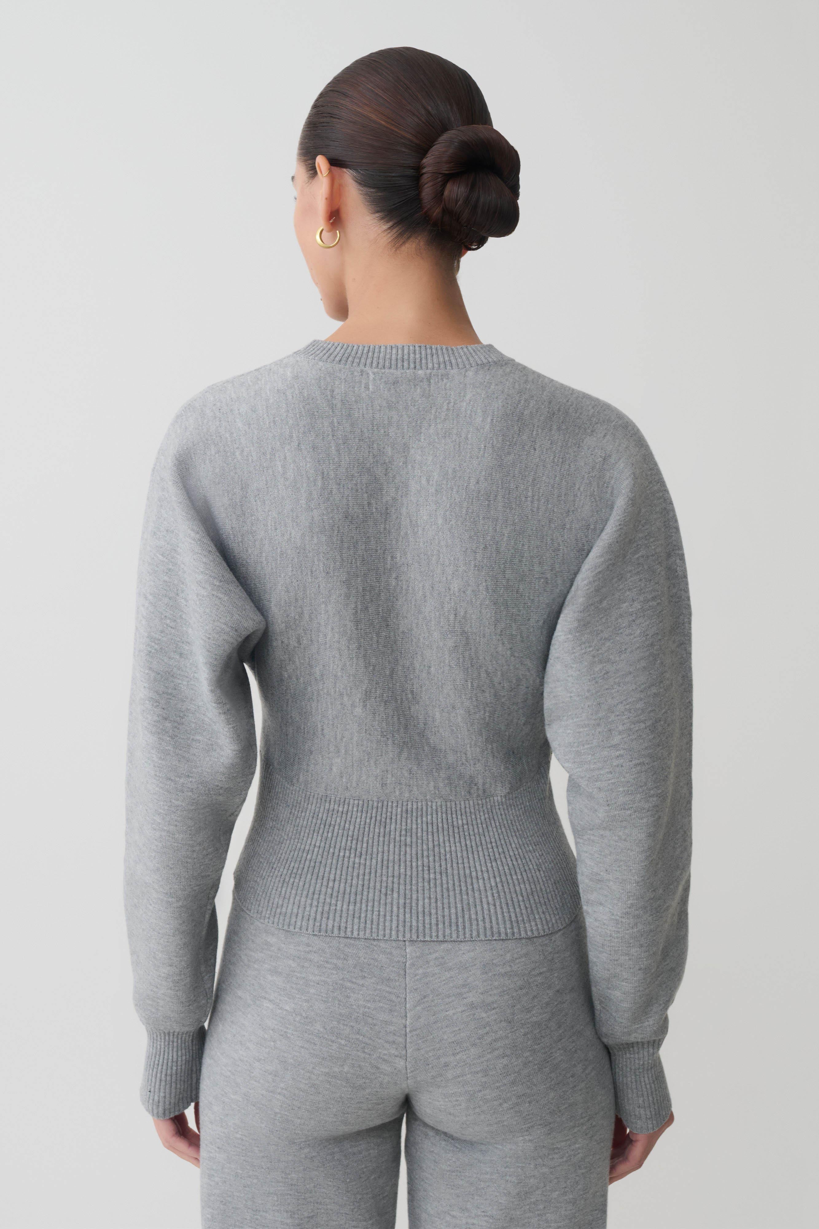 Alternative view of Ciaralee Cinched Waist Jumper - Grey Marle