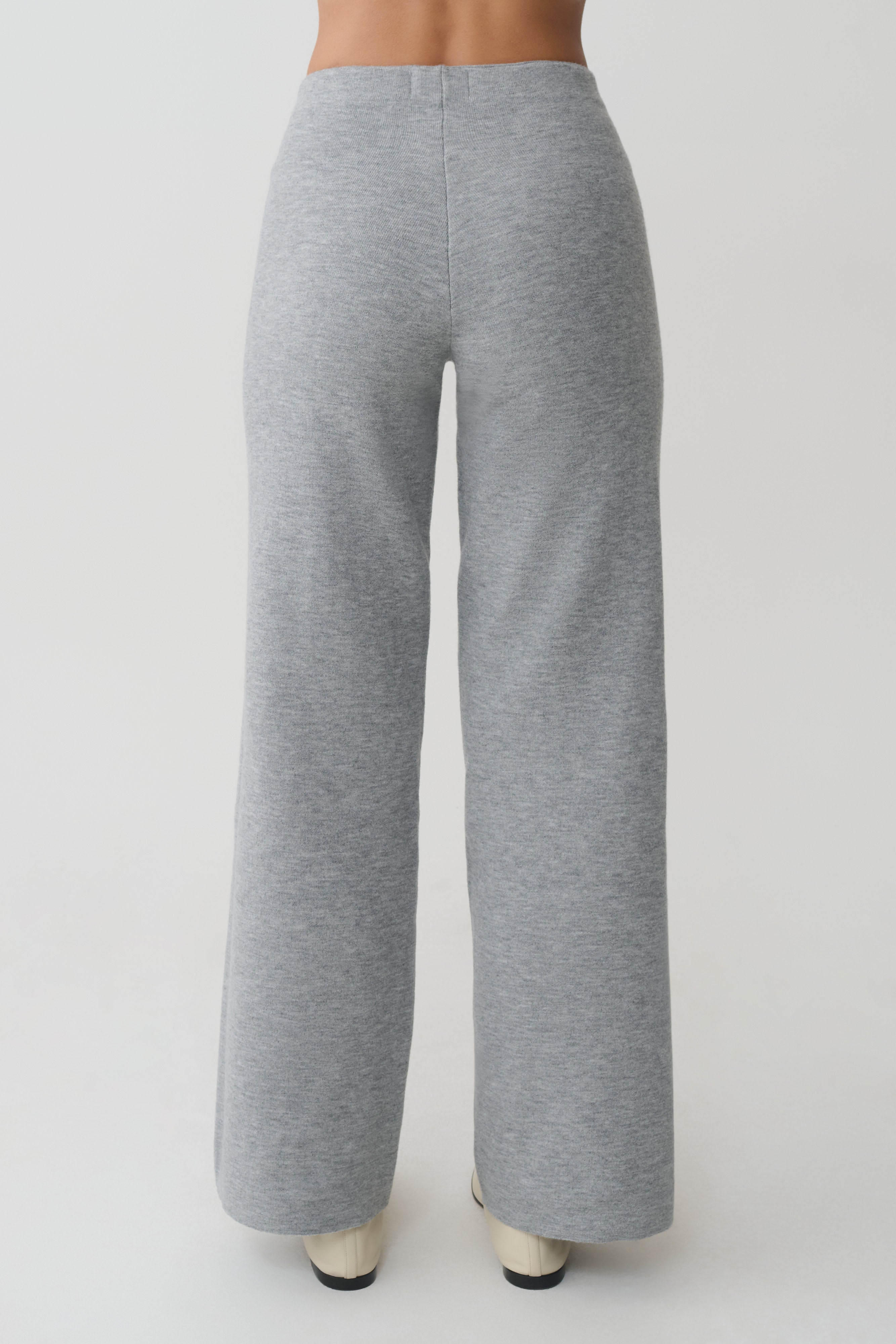 Kerrymae Straight Leg Knit Pants - Grey Marle - Image 7