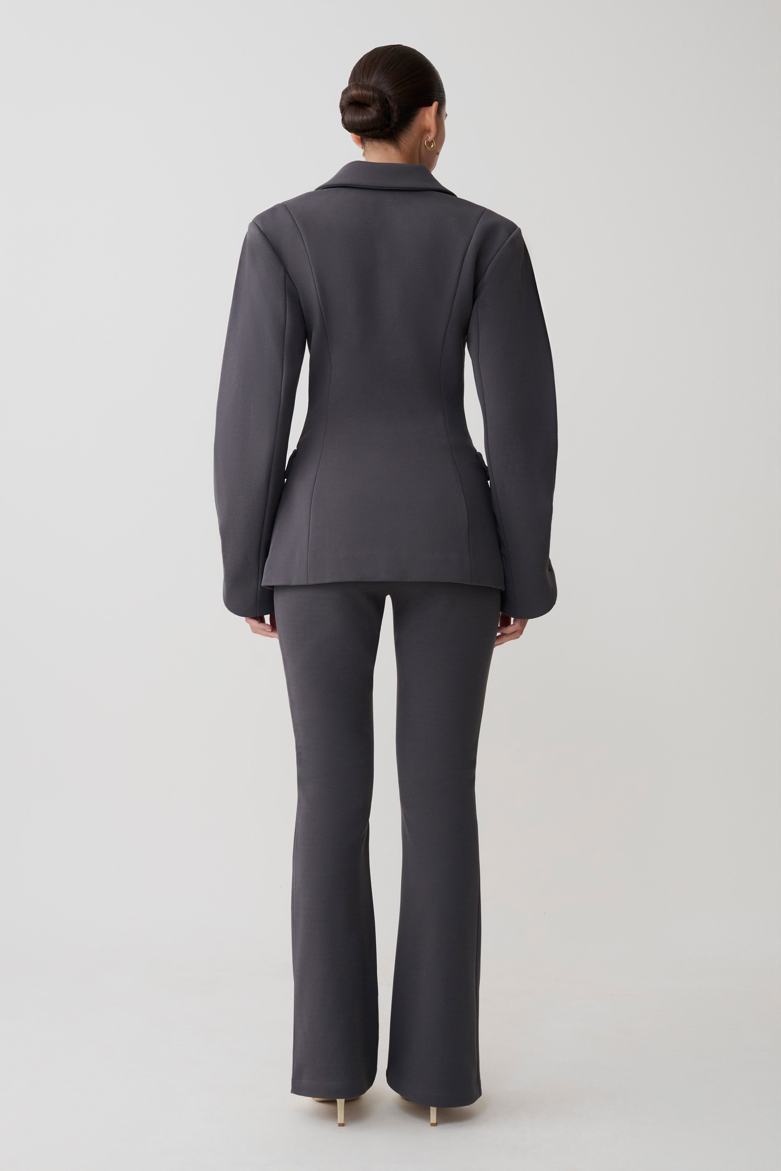 Alternative view of Marion Fit And Flare Pant - Charcoal Shadow