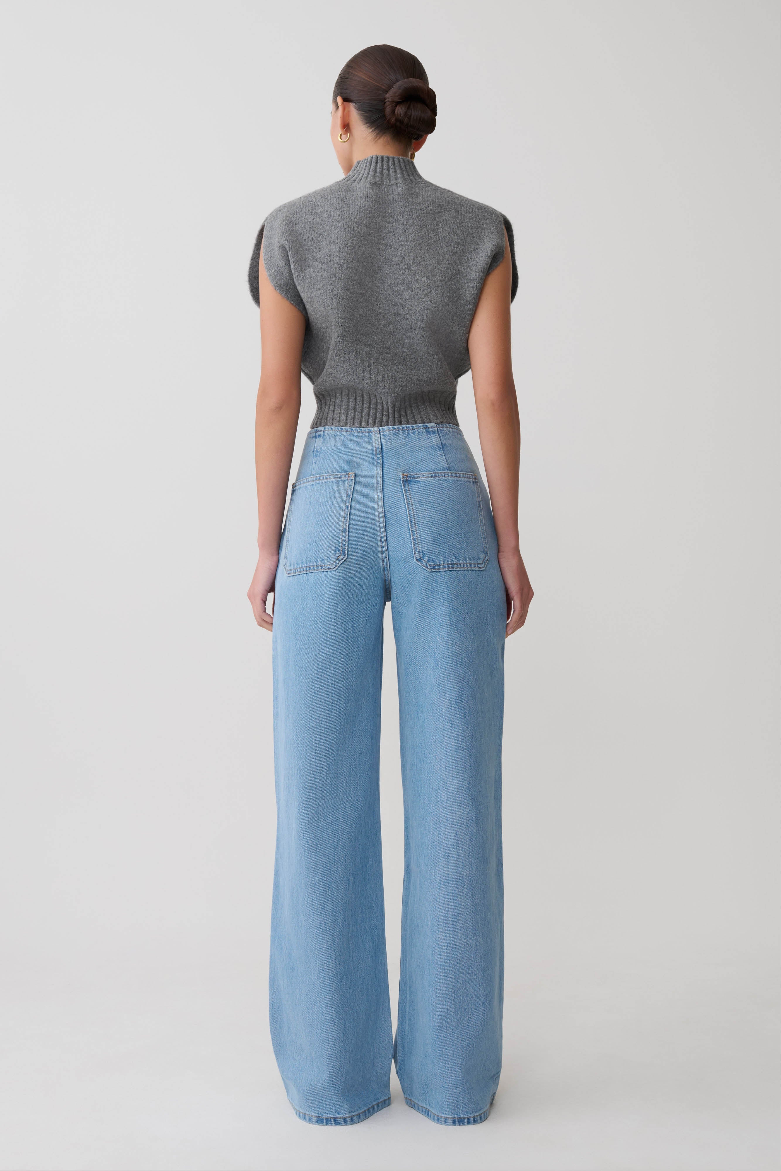 Niko Knit Oversized Top - Charcoal - Image 7