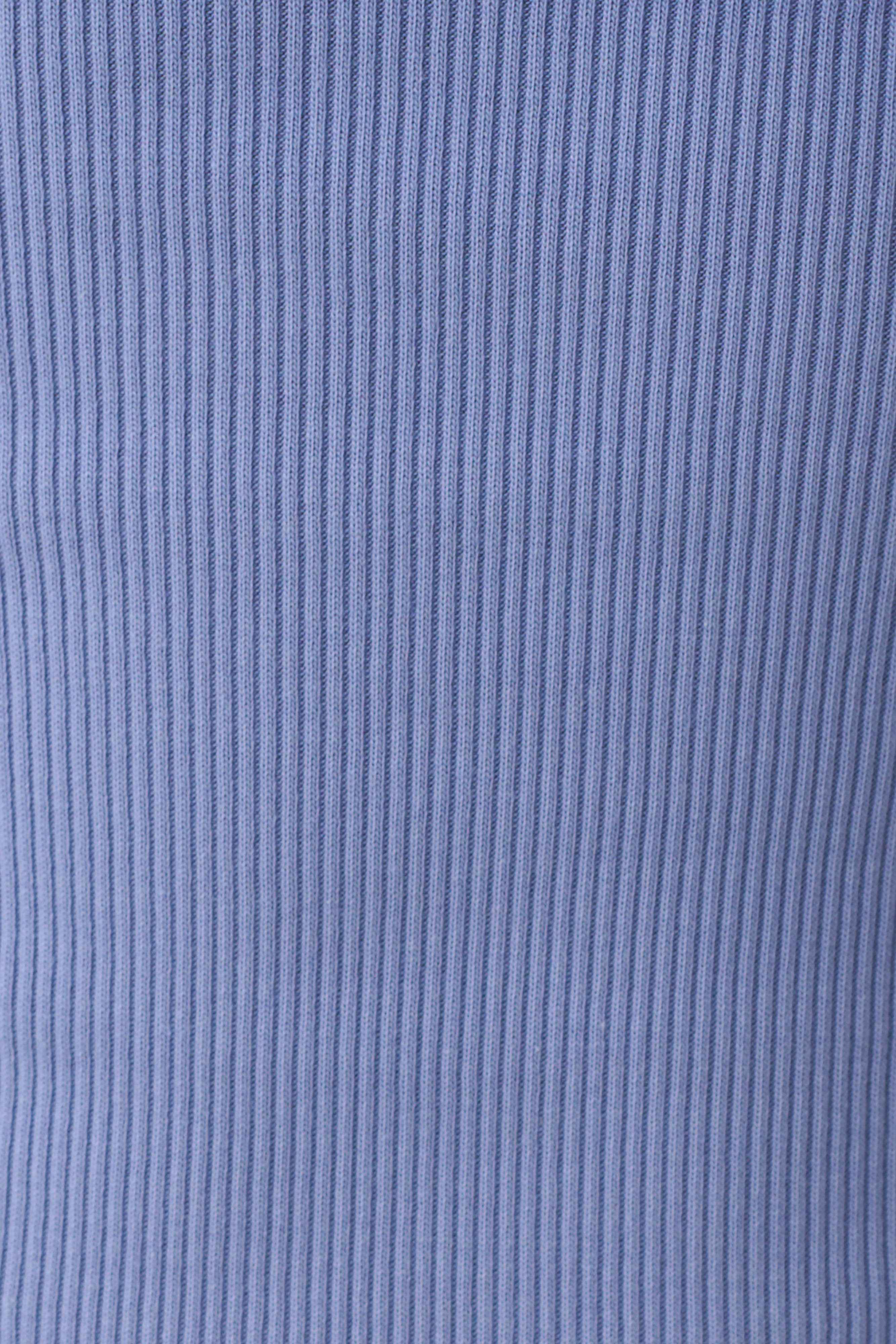 Aisling Ribbed Square Neck Sleeveless Top - Cornflower Blue - Image 8