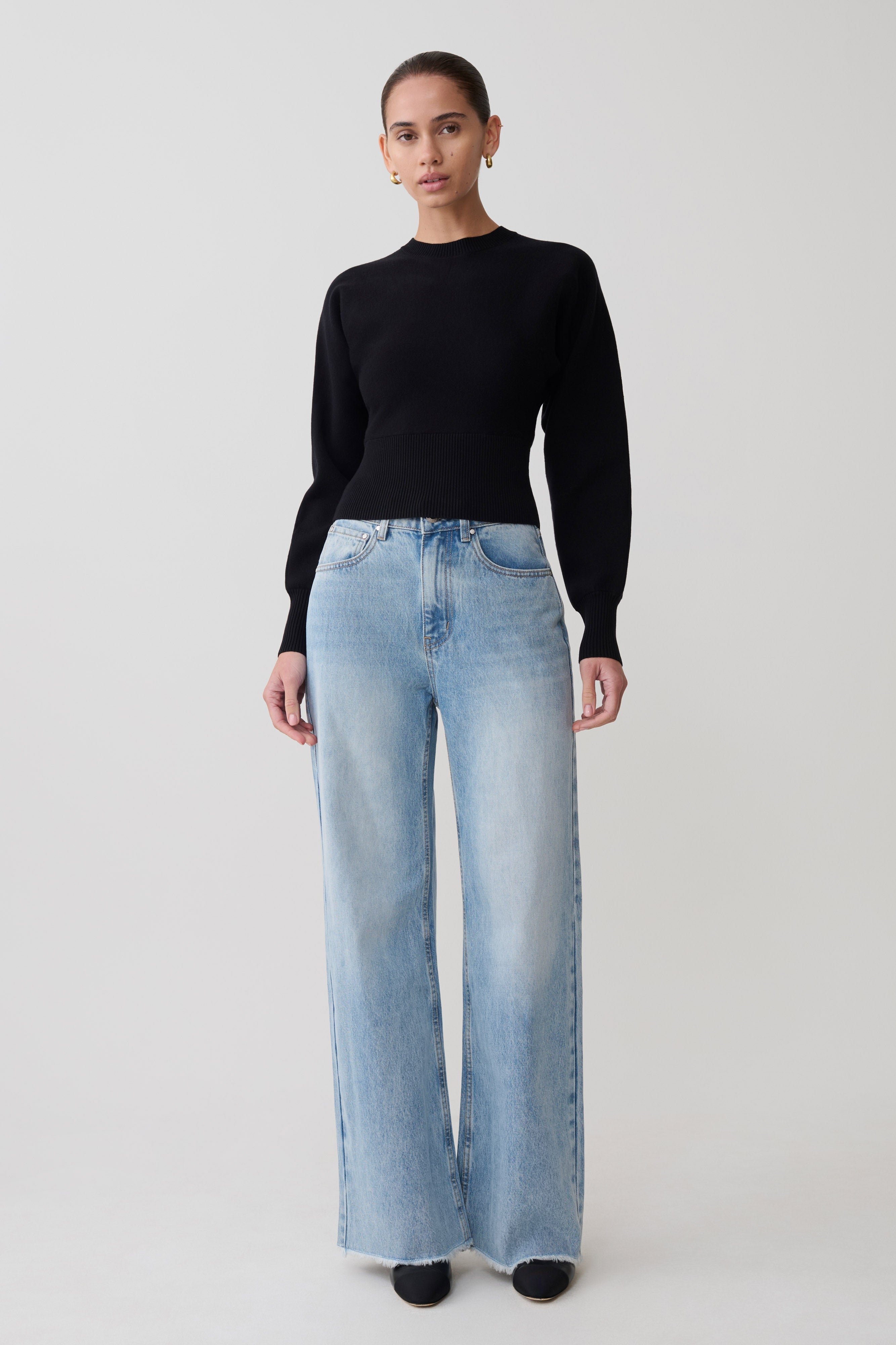Ciaralee Cinched Waist Jumper - Black - Image 7