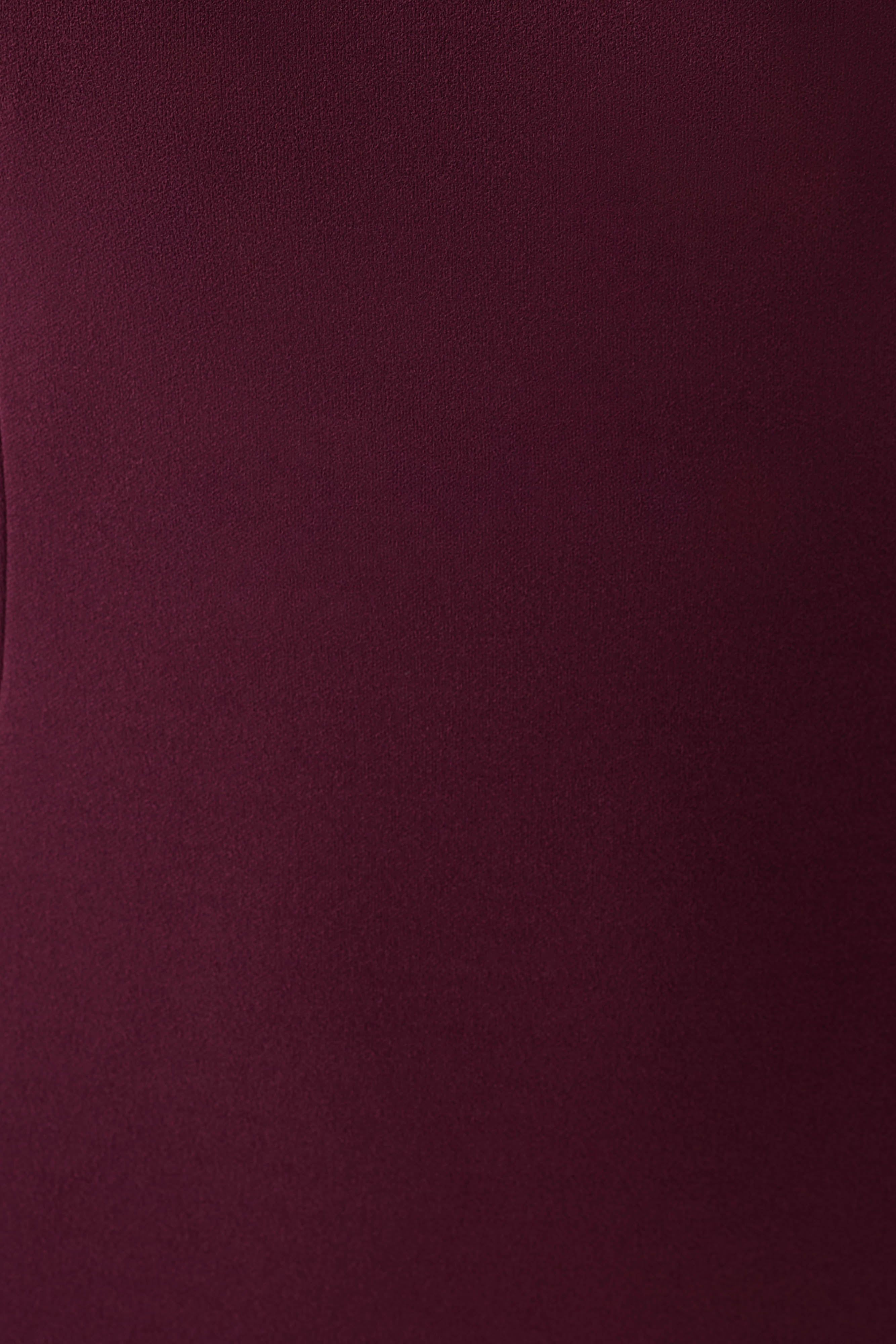 Cary Folded Strapless Crepe Midi Dress - Wine - Image 5