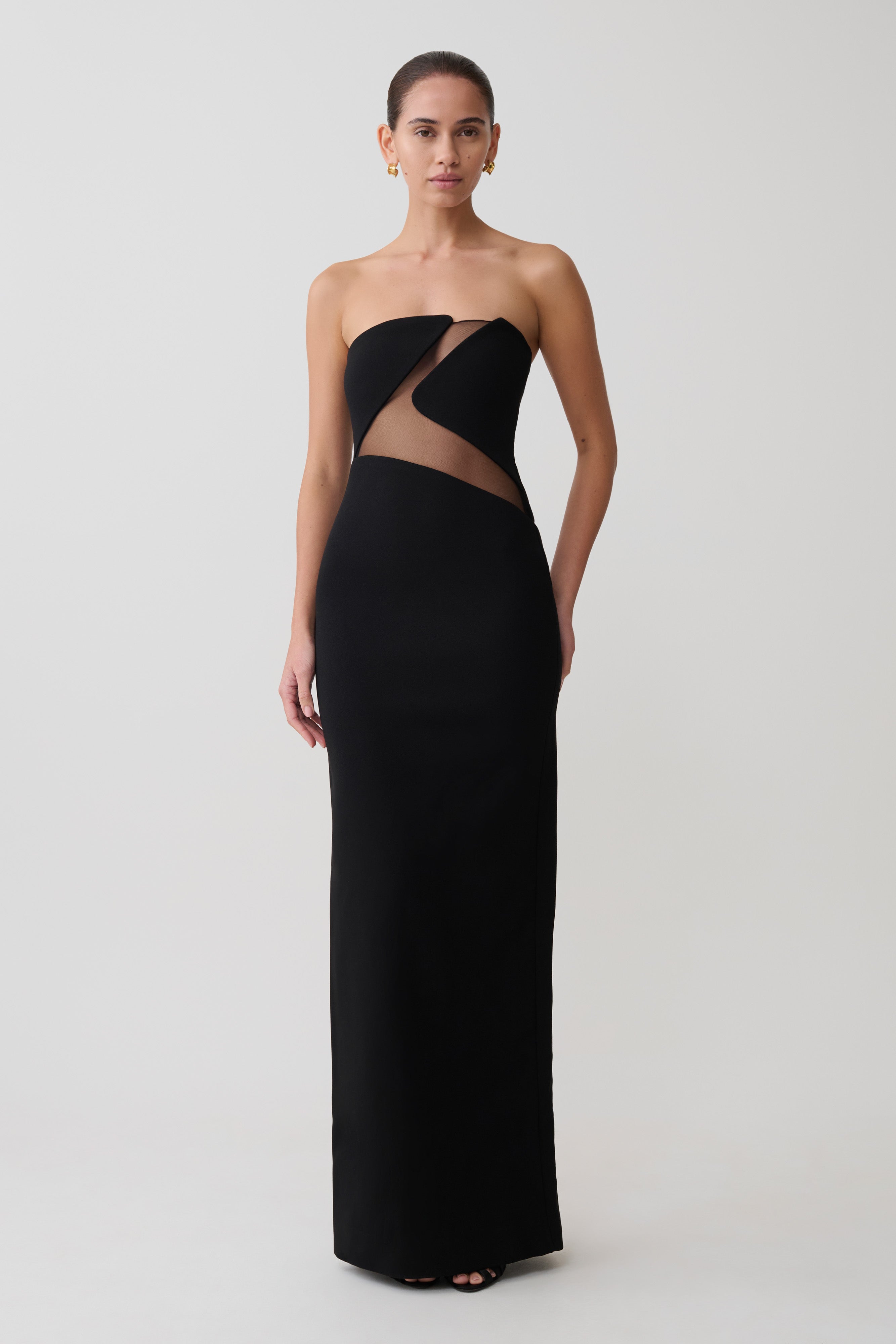 Lianne Strapless Maxi Dress - Black - Image 4