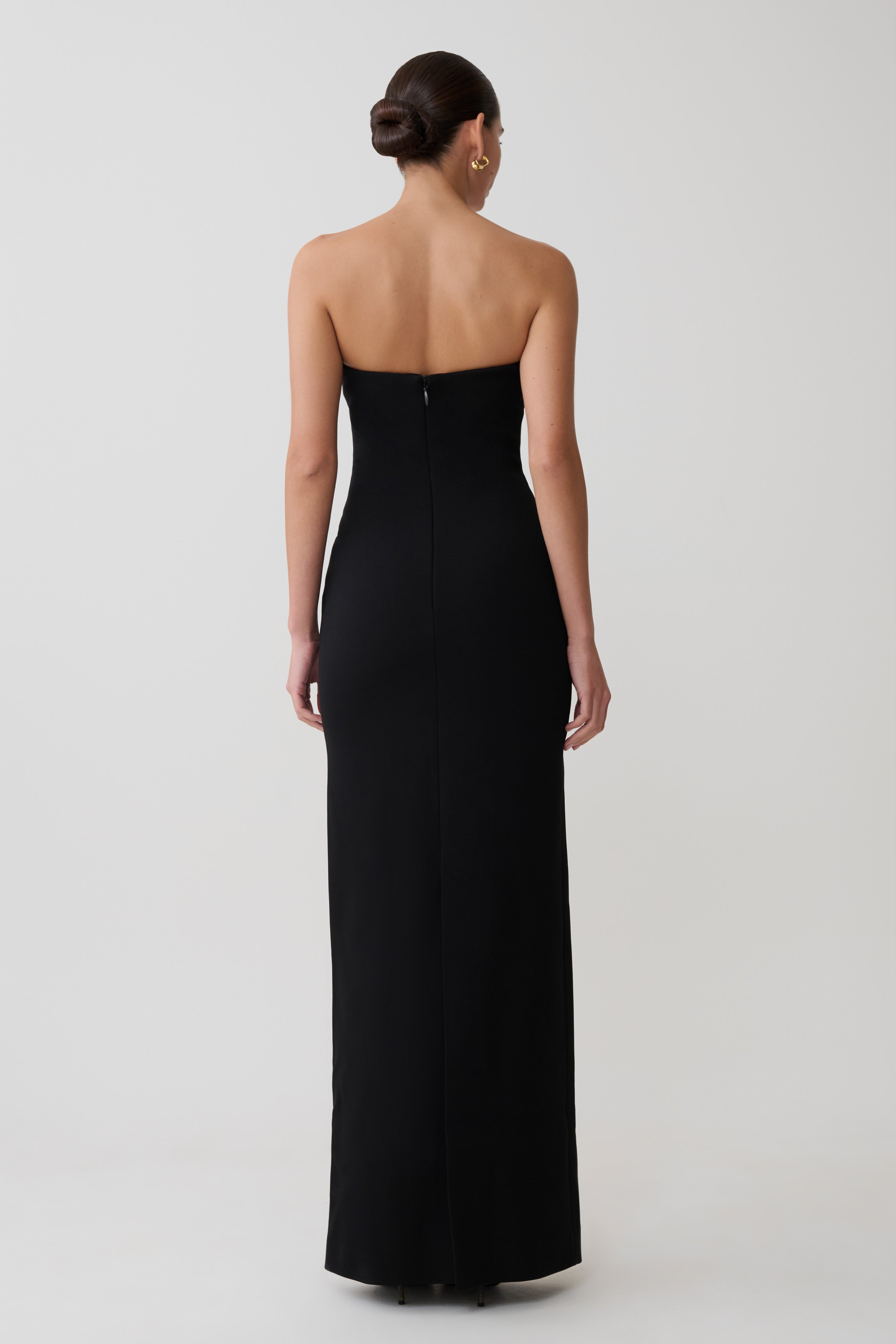 Lianne Strapless Maxi Dress - Black - Image 2