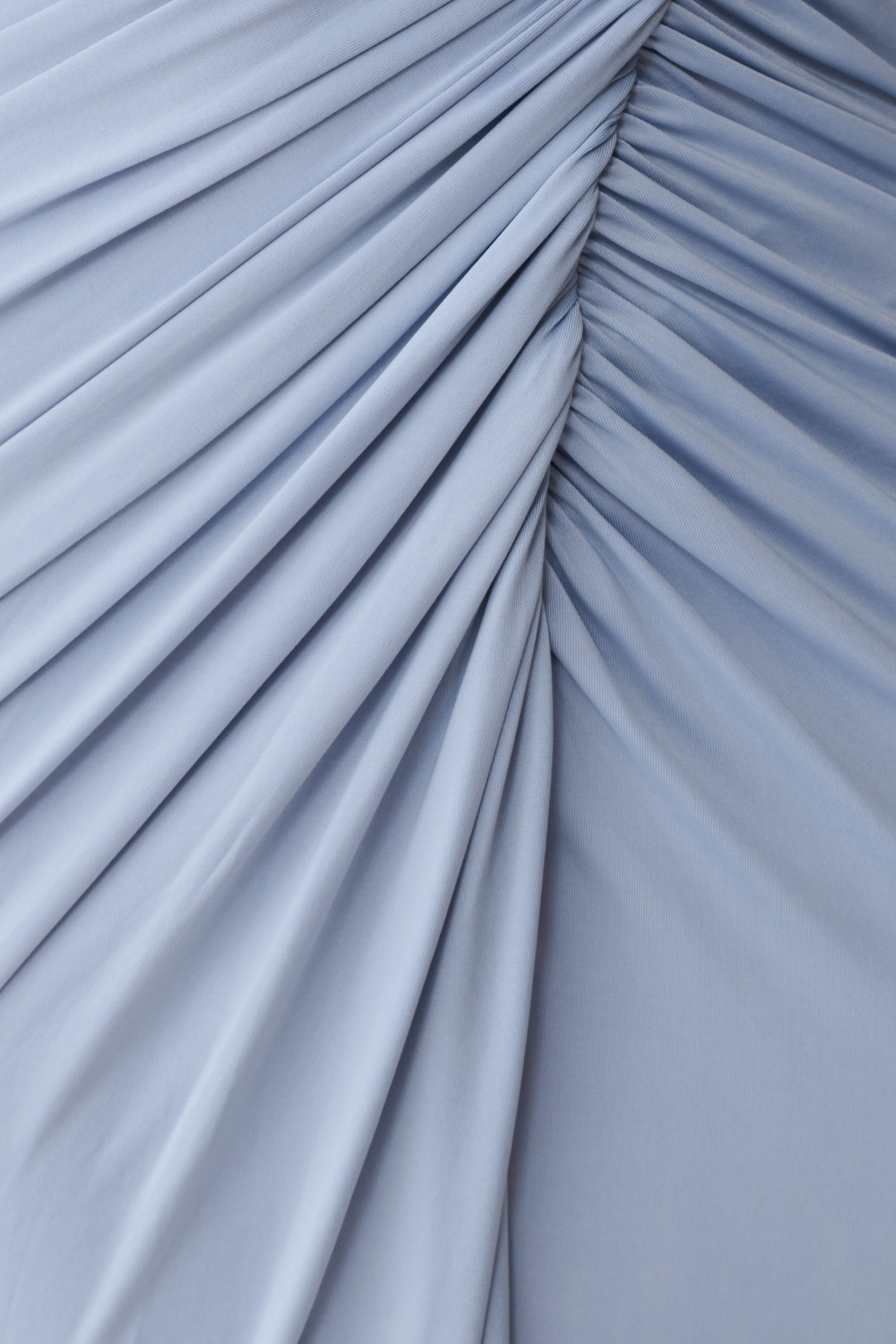 Ryn Twisted One Shoulder Maxi Dress - Sky Blue - Image 7