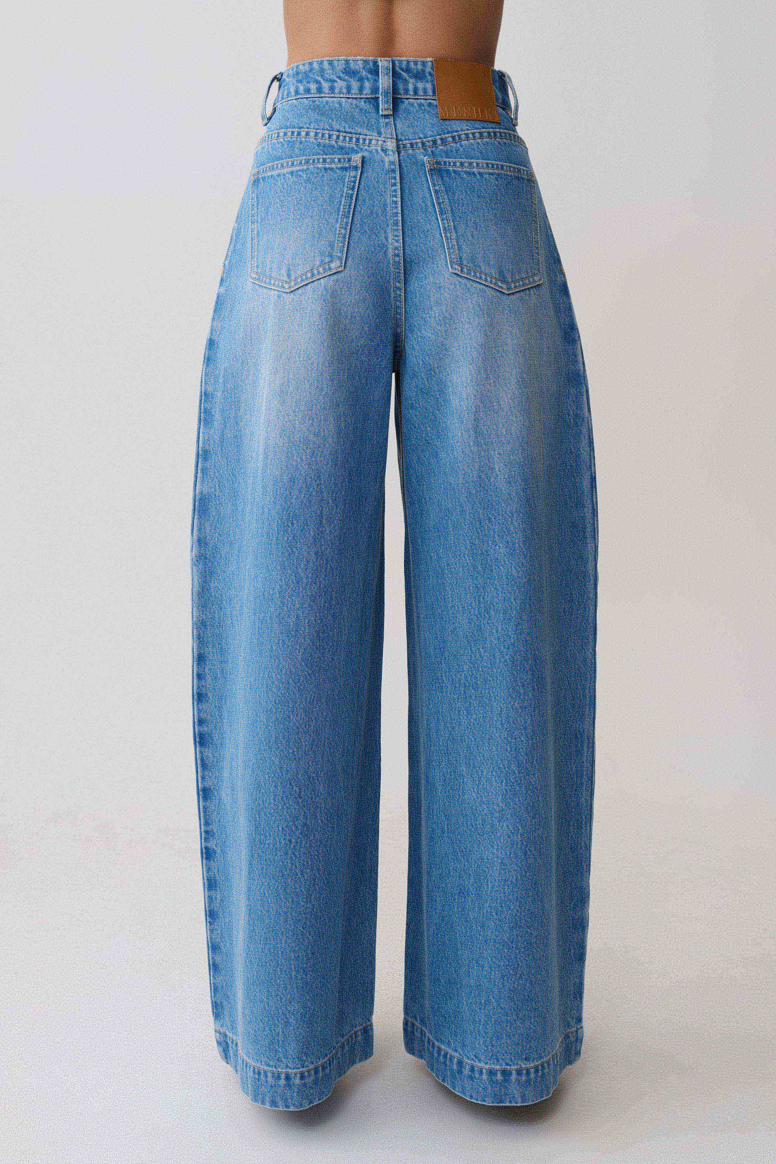 Alternative view of Bobby Oversized Jean With Front Pleat - Summer Blue