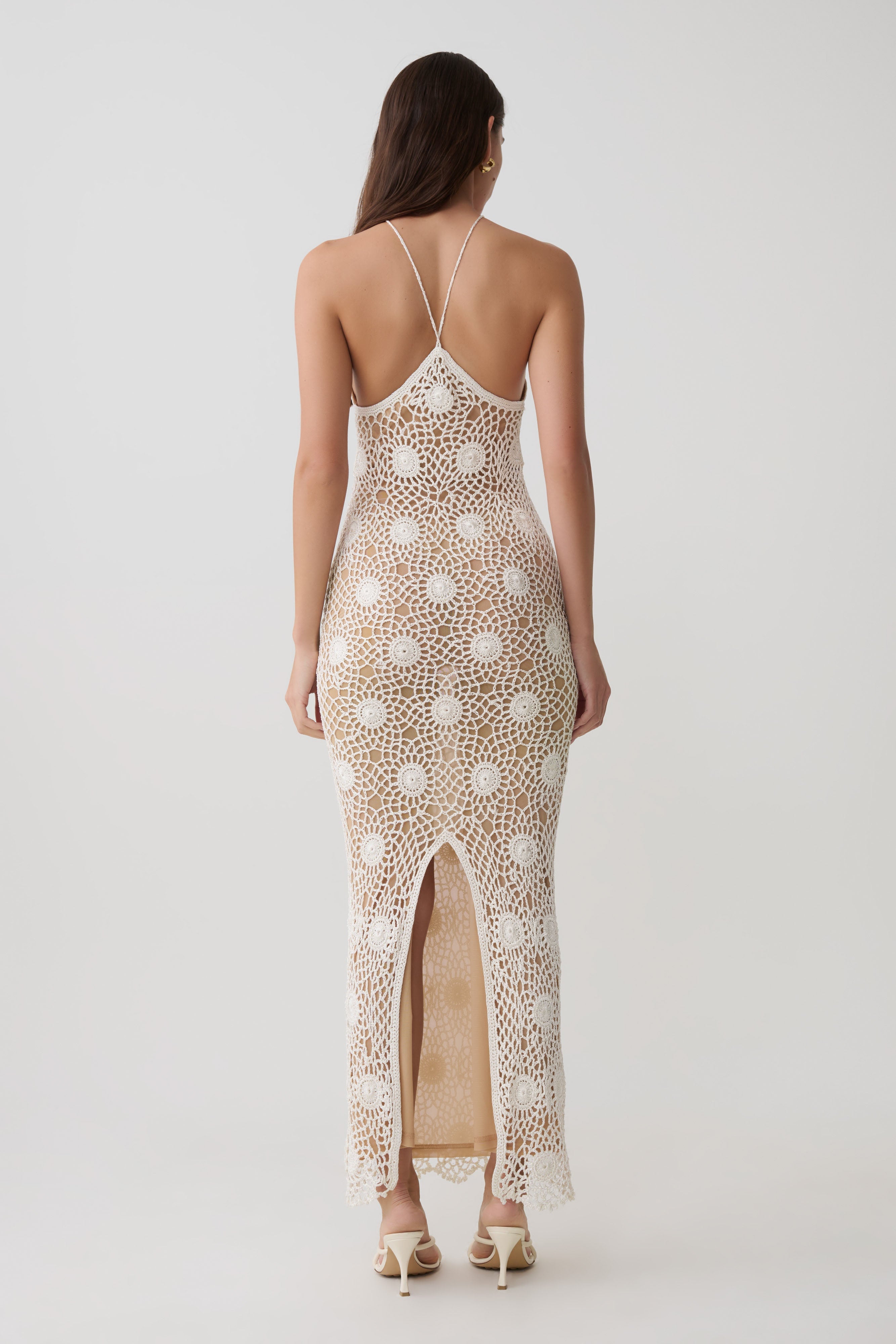 Alternative view of Sam Halter Hand Crochet Maxi Dress - Ivory
