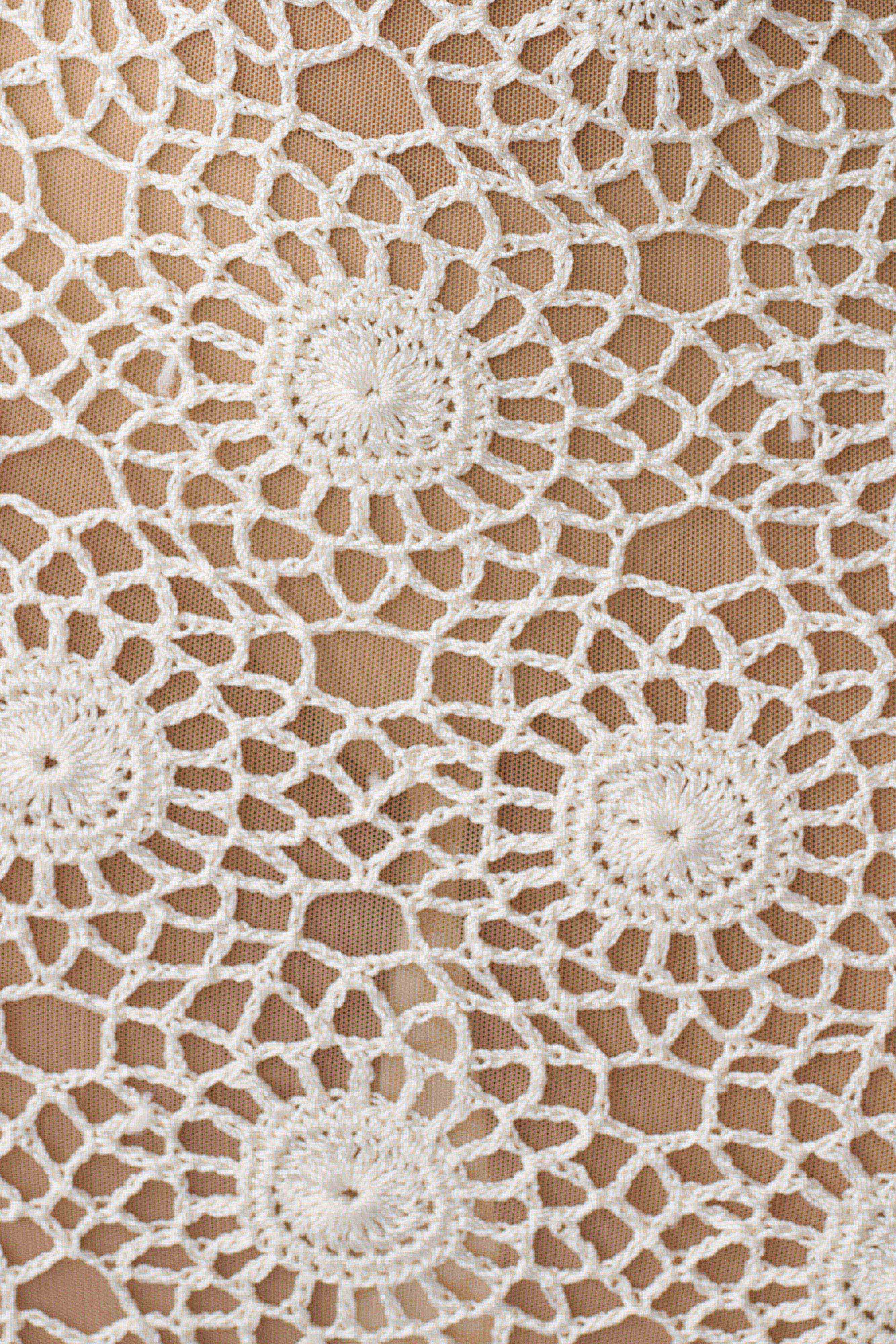 Sam Halter Hand Crochet Maxi Dress - Ivory - Image 6
