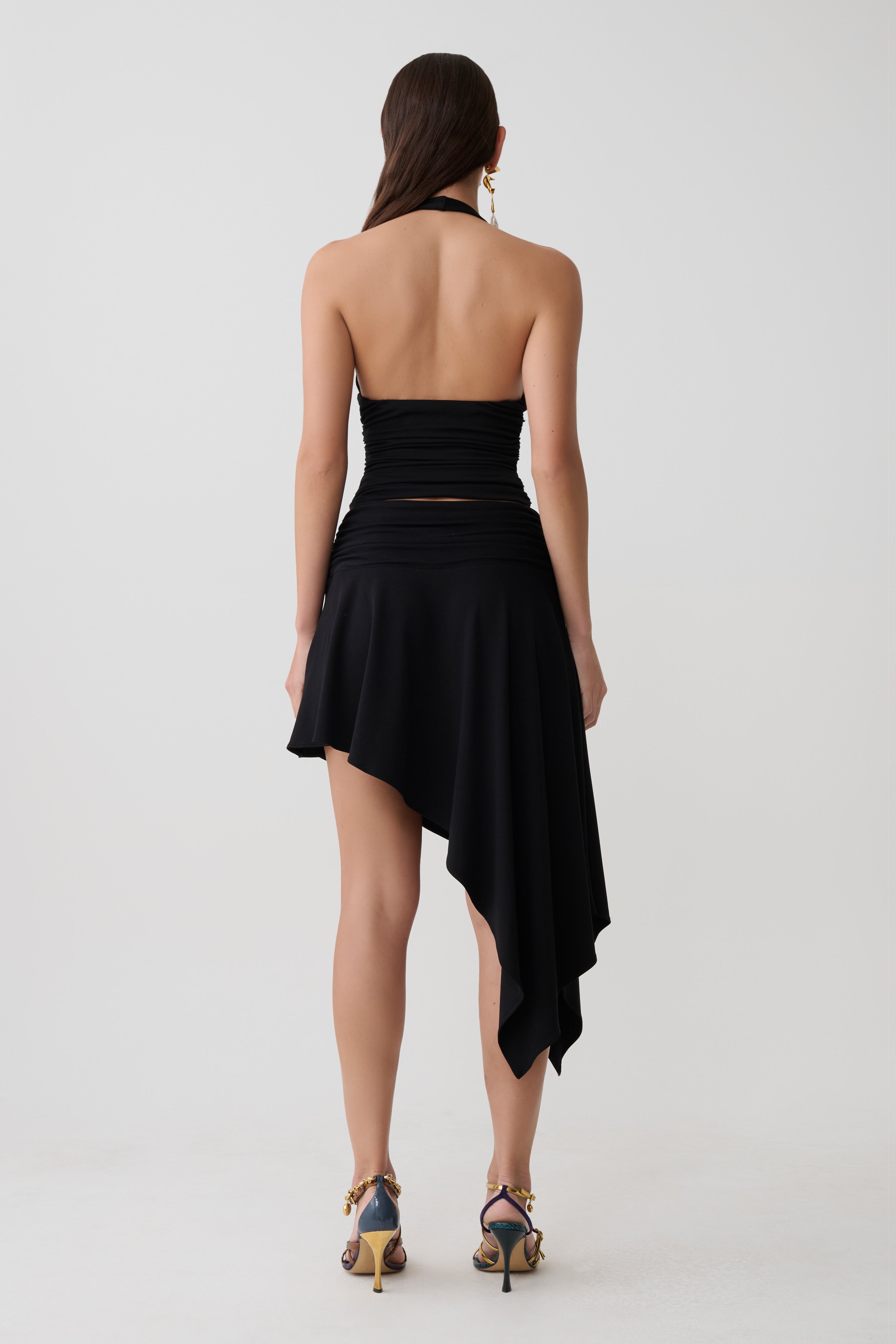 Peregrine Modal Gathered Halter Top - Black - Image 5