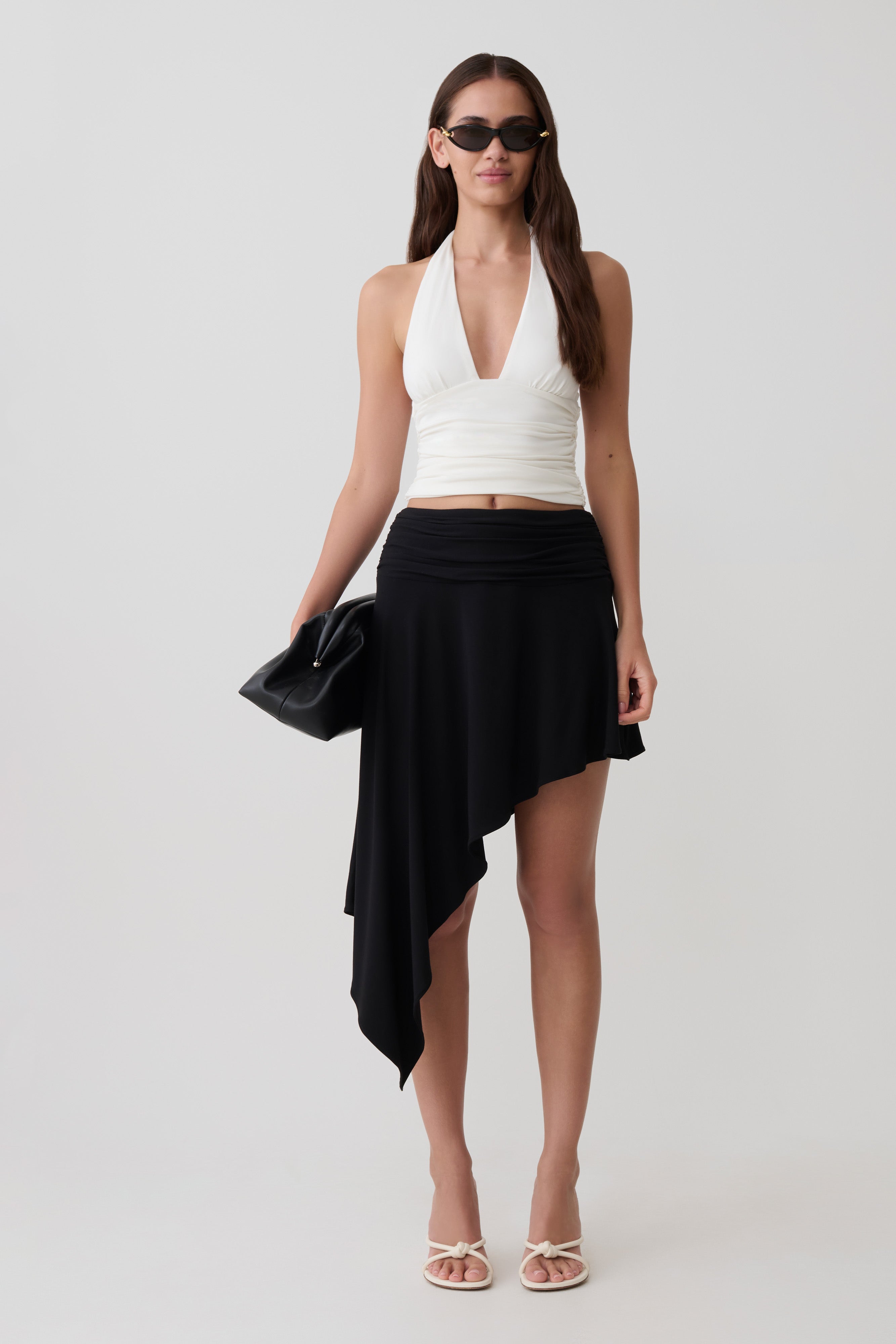 Peregrine Modal Gathered Halter Top - White - Image 8