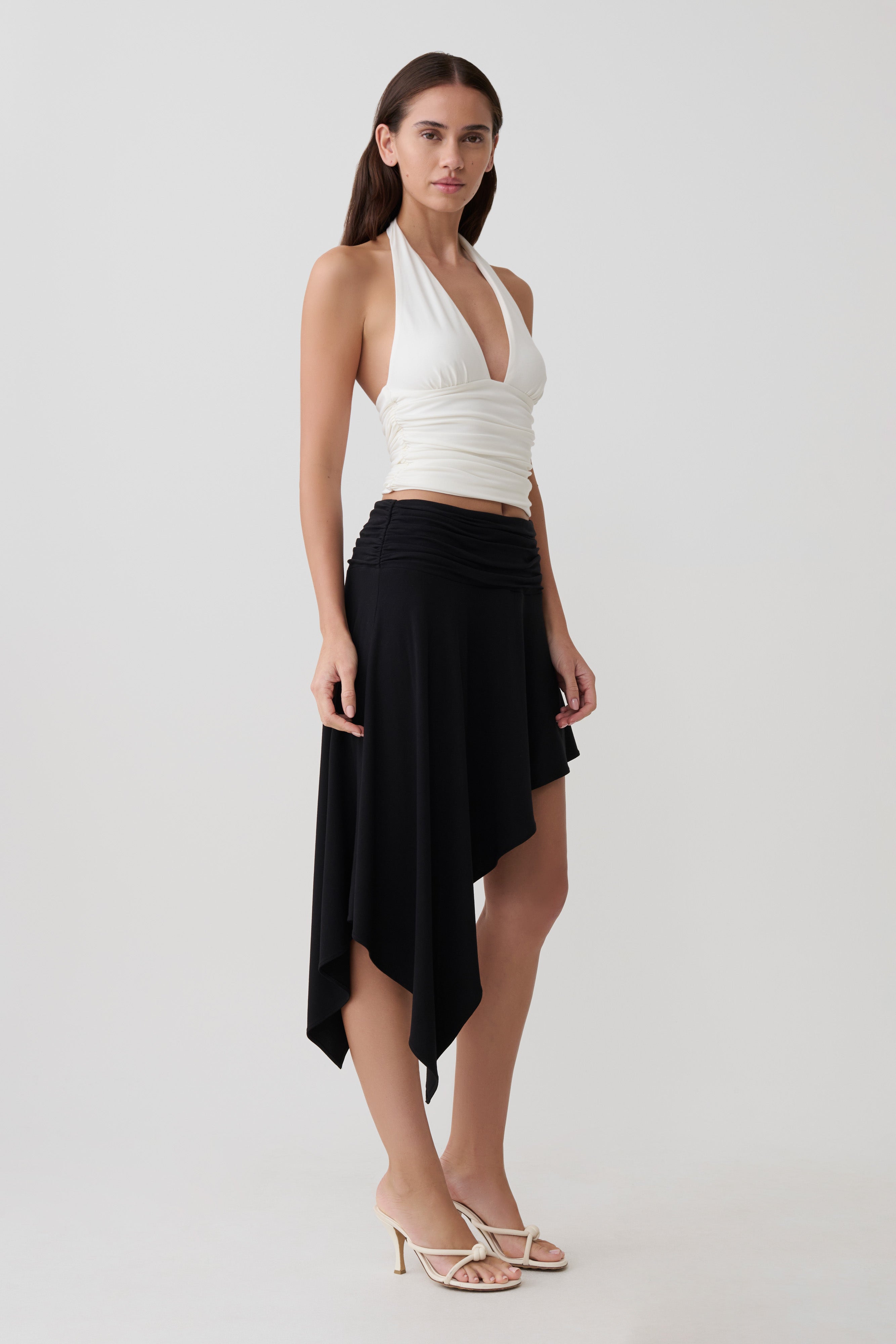 Peregrine Modal Gathered Halter Top - White - Image 6