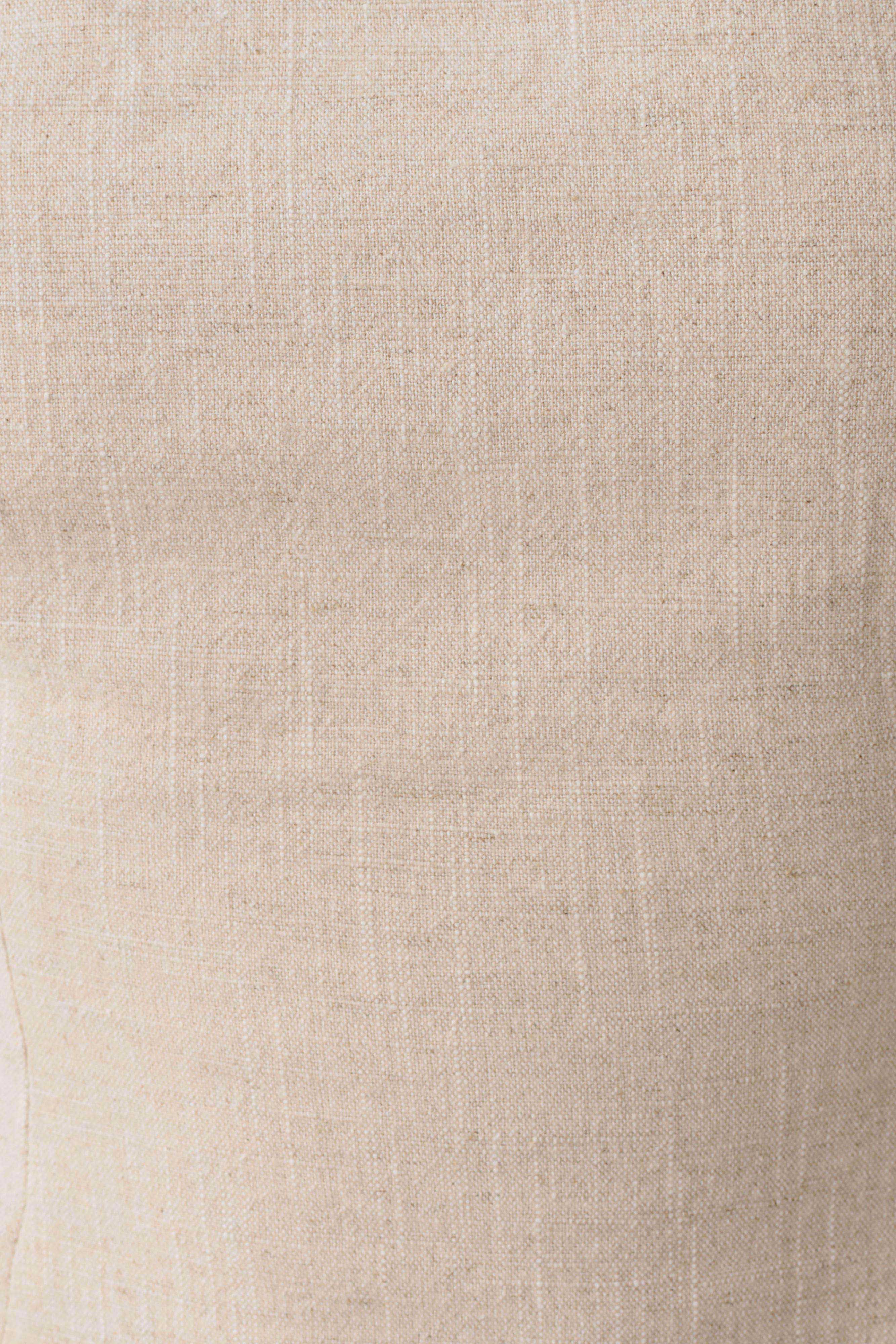 Annie Strapless Tie Back Linen Top - Natural - Image 7