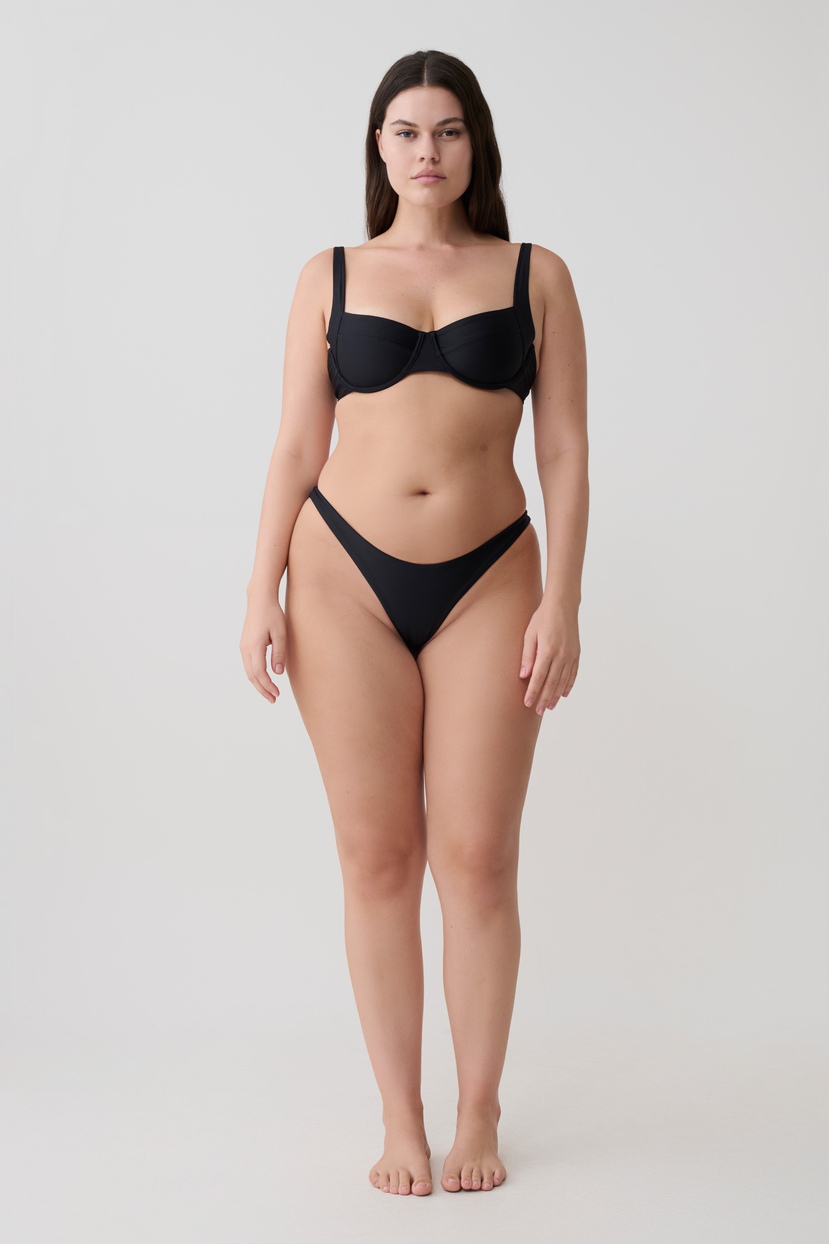 Clover Brazilian Bikini Bottom - Black