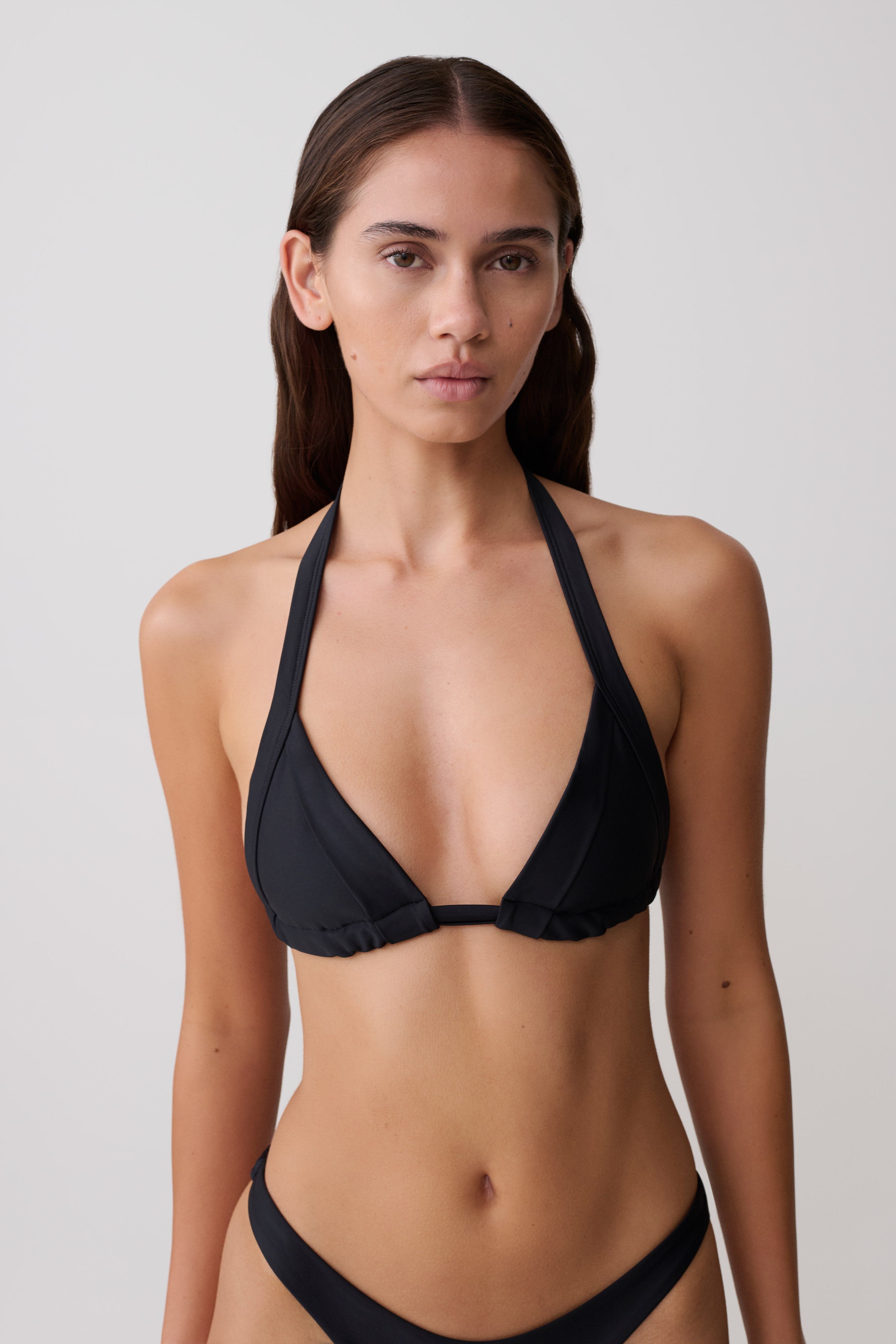 Fern Triangle Bikini Top - Black - Image 5
