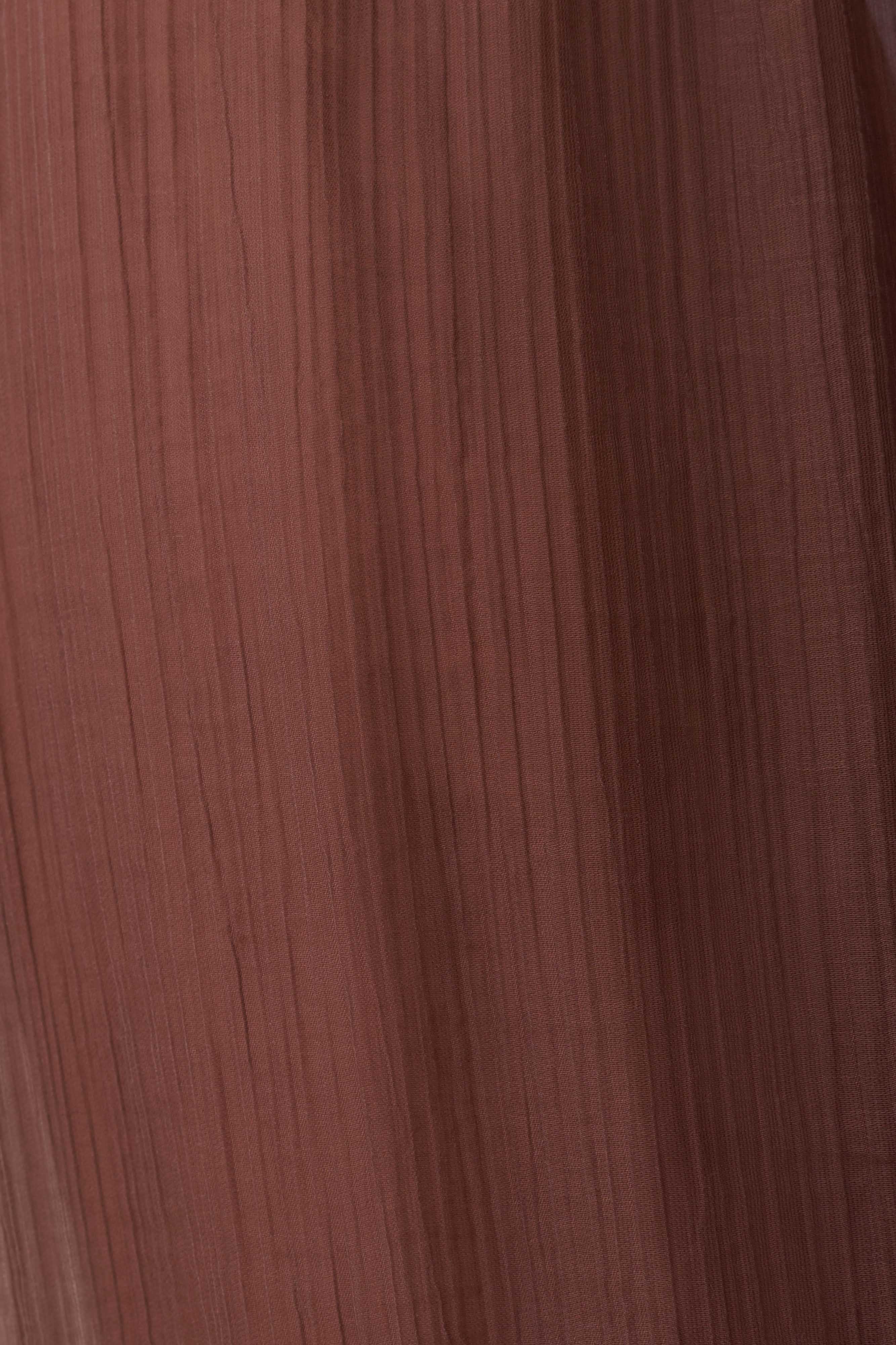 Leilani Sheer Drawstring Wide Leg Pants - Chocolate - Image 8
